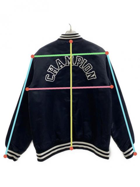 中古・古着通販】Champion (チャンピオン) スタジャン ブラック サイズ