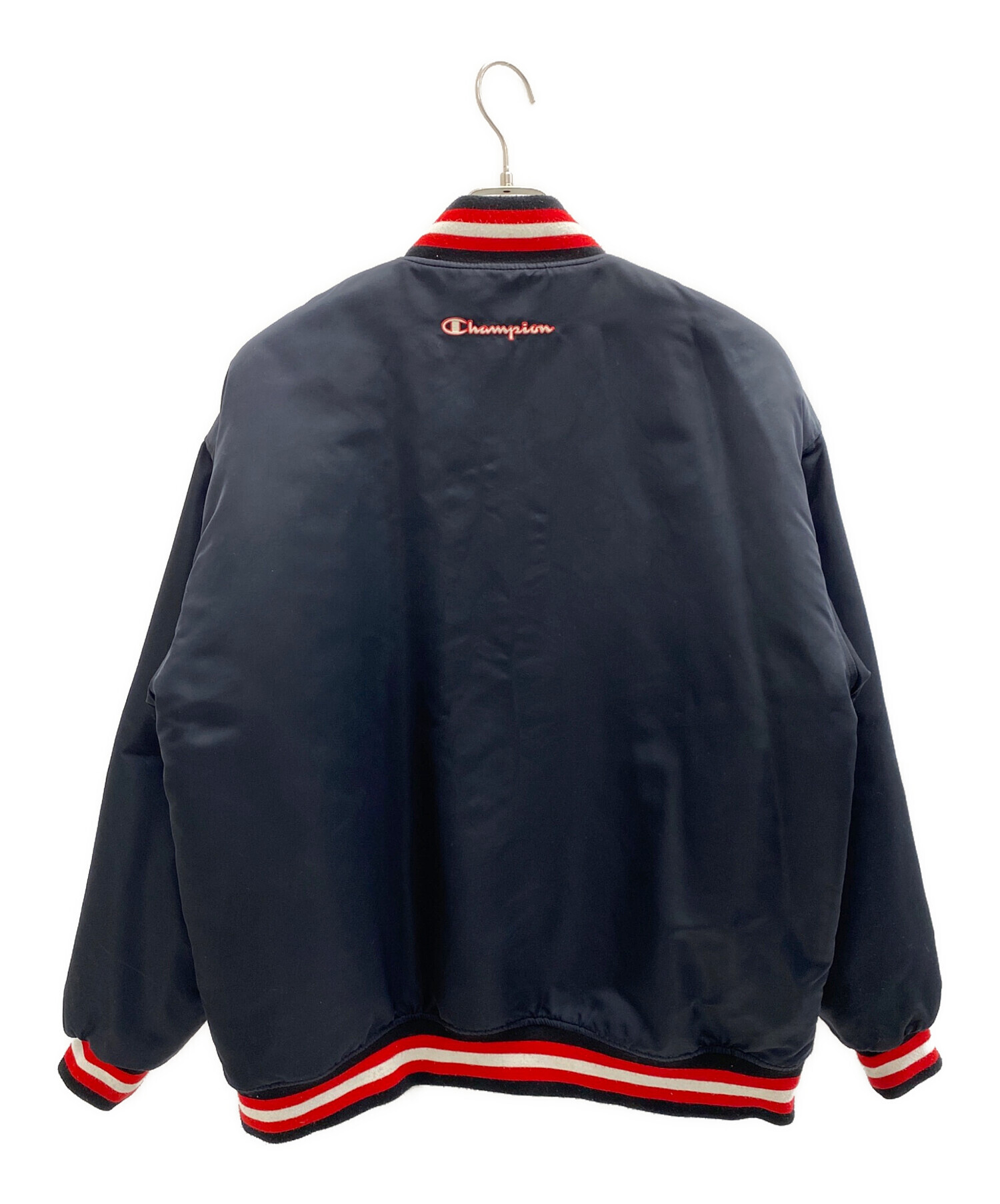 中古・古着通販】Champion (チャンピオン) スタジャン ブラック サイズ