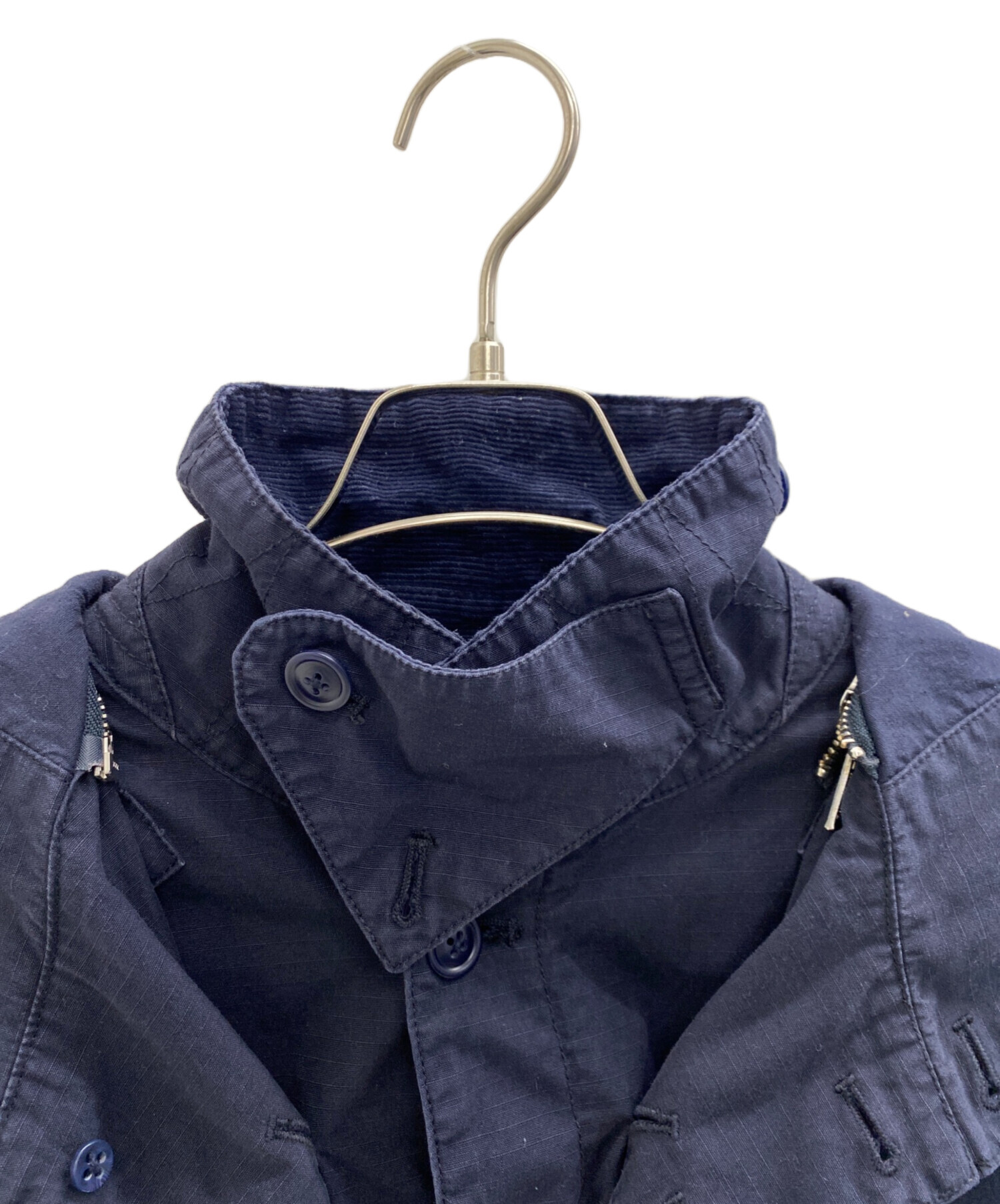 中古・古着通販】Barbour (バブアー) フーデッドコート ネイビー