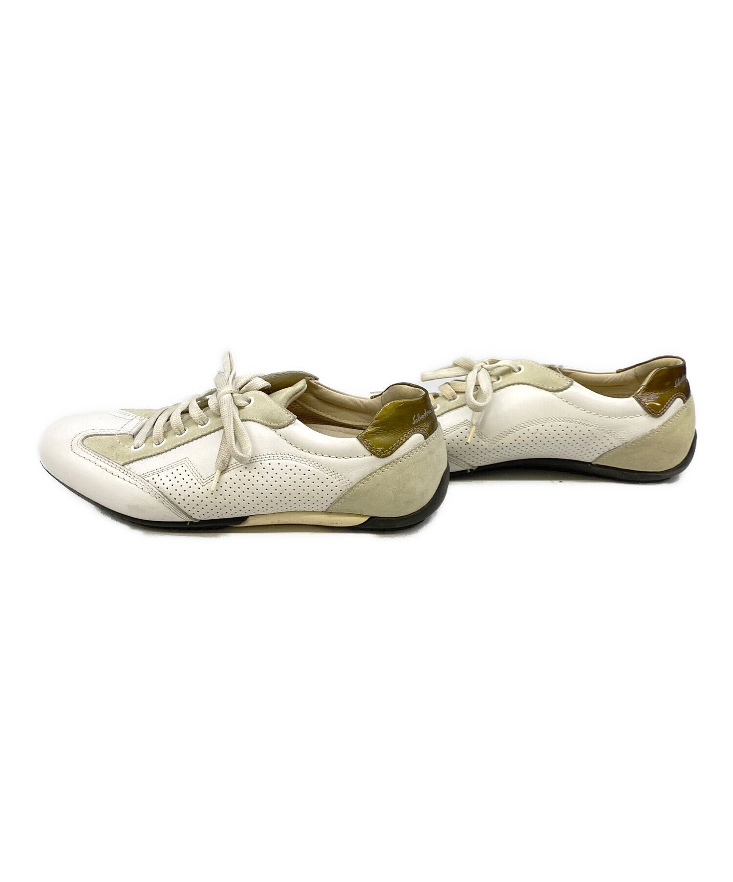 【美品】サルヴァトーレフェラガモ　スニーカー ローカット チュール ドット柄 中古・古着通販】Salvatore Ferragamo (サルヴァトーレ フェラガモ