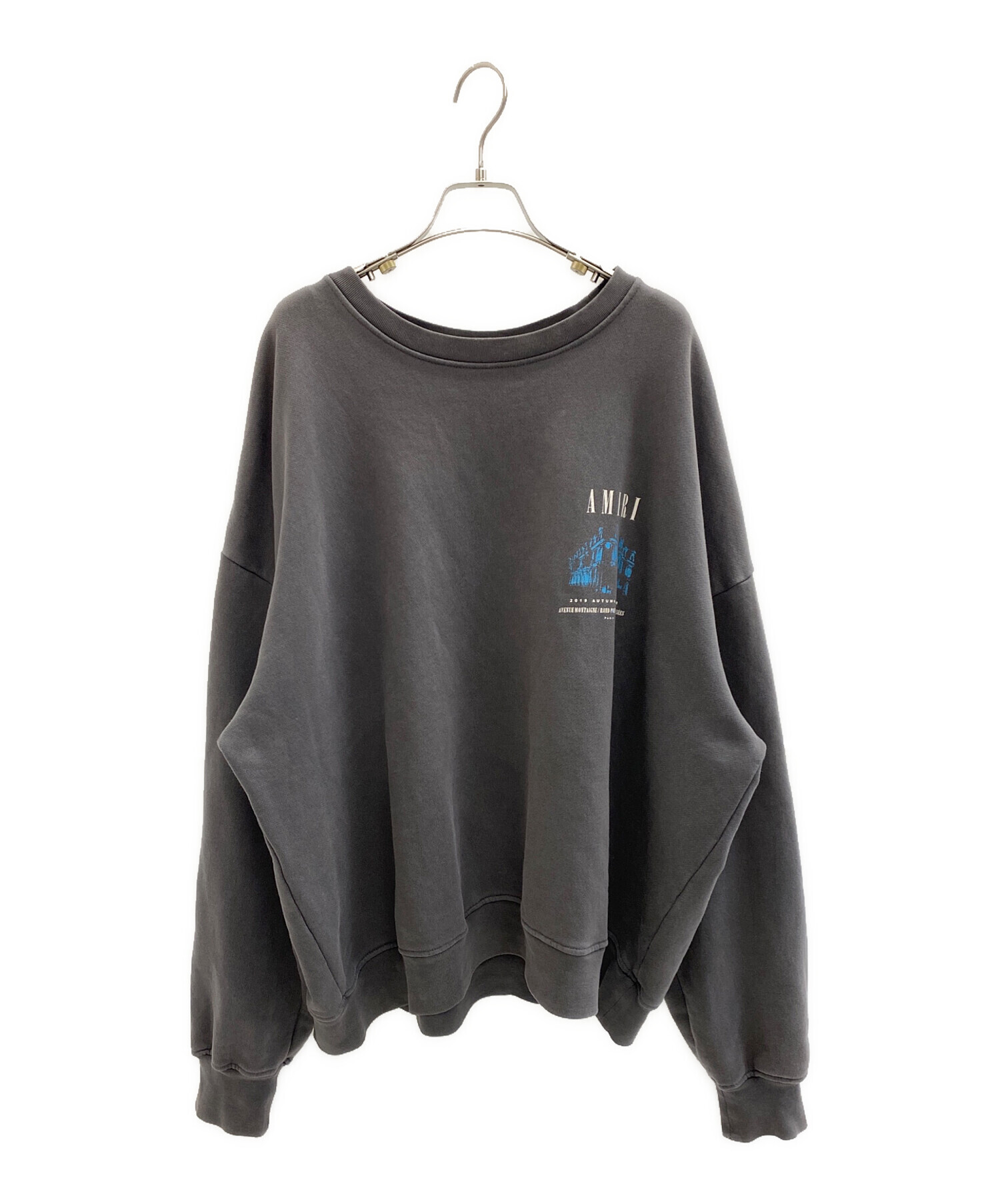 中古・古着通販】AMIRI (アミリ) AVENUE MONTAIGNE SWEAT P/O グレー 