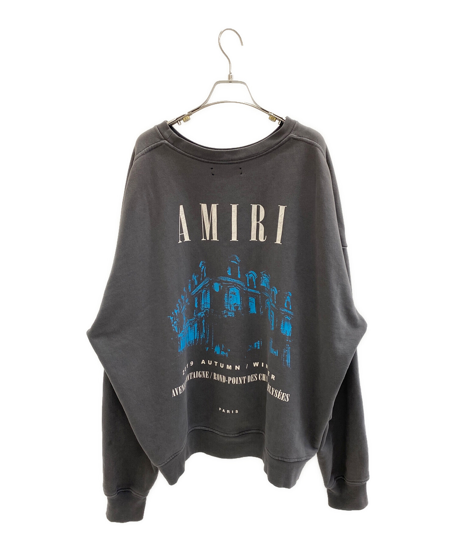 中古・古着通販】AMIRI (アミリ) AVENUE MONTAIGNE SWEAT P/O グレー 