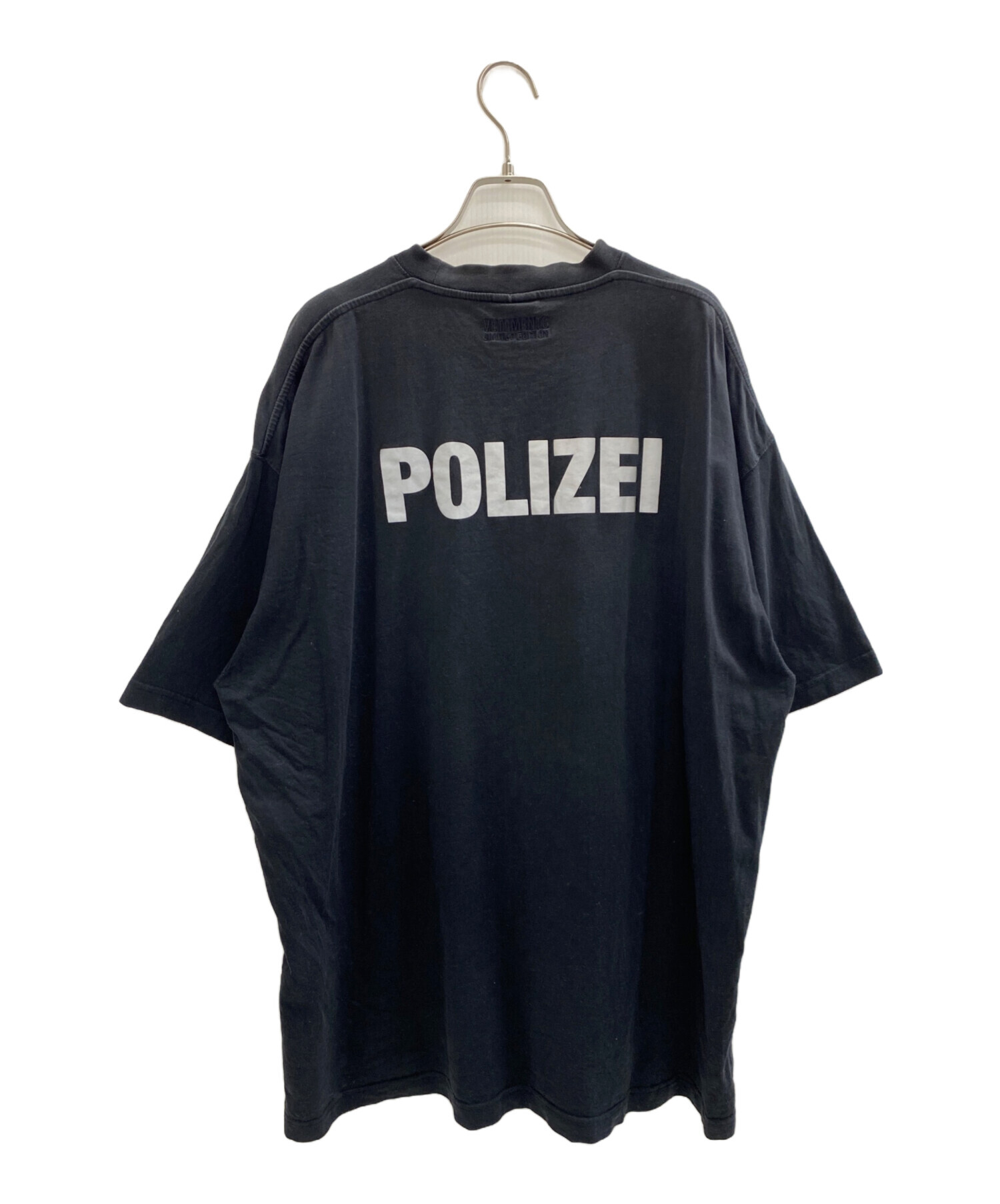 中古・古着通販】VETEMENTS (ヴェトモン) 半袖カットソー ブラック 