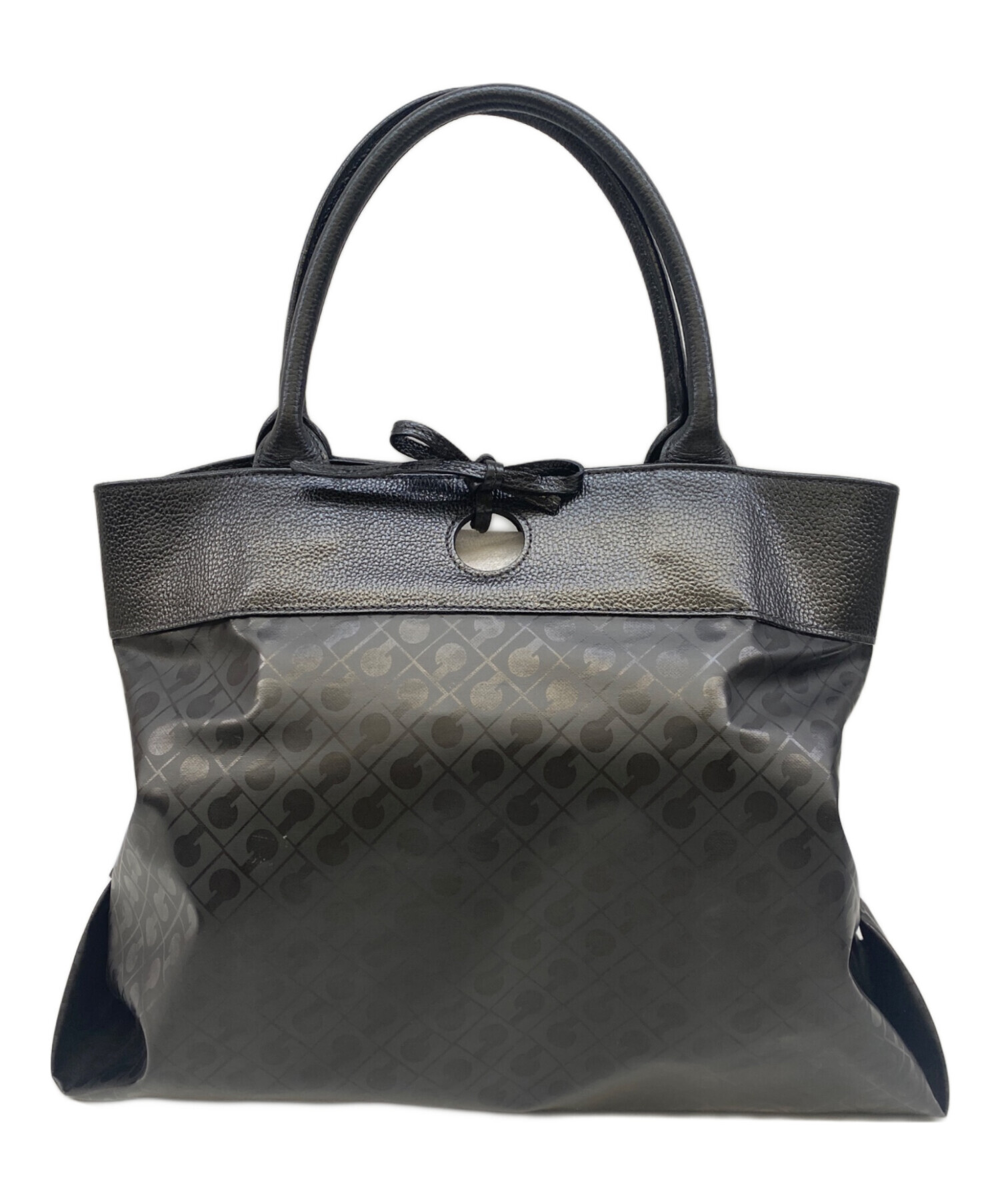 新着】【中古】GHERARDINI(ゲラルディーニ) ハンドバッグ 型押し加工 