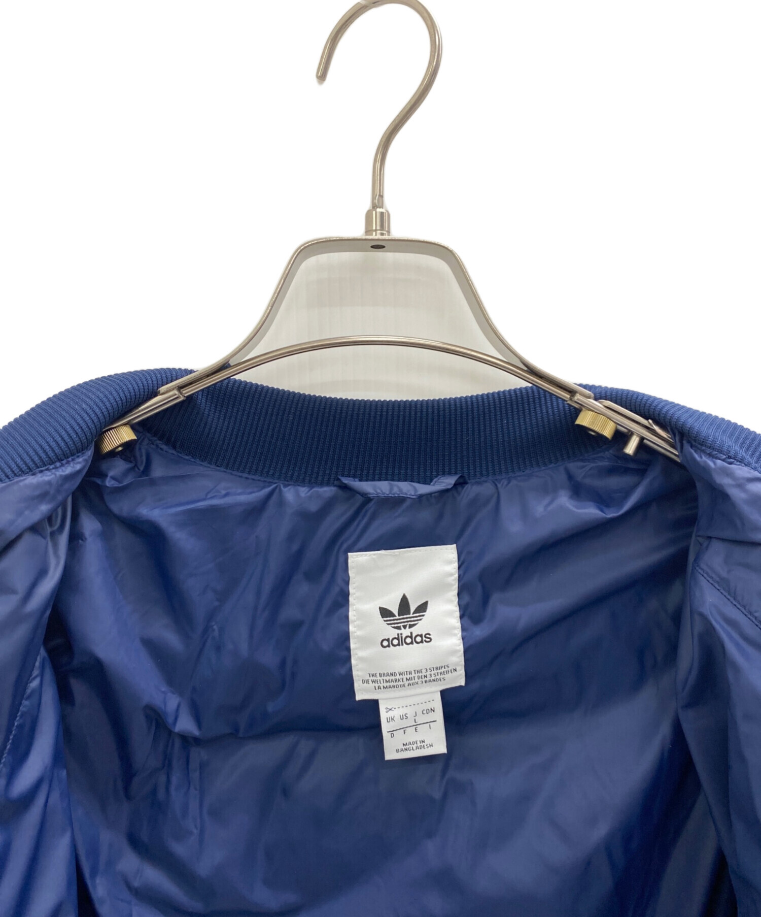中古・古着通販】adidas (アディダス) ダウンジャケット ブルー サイズ 