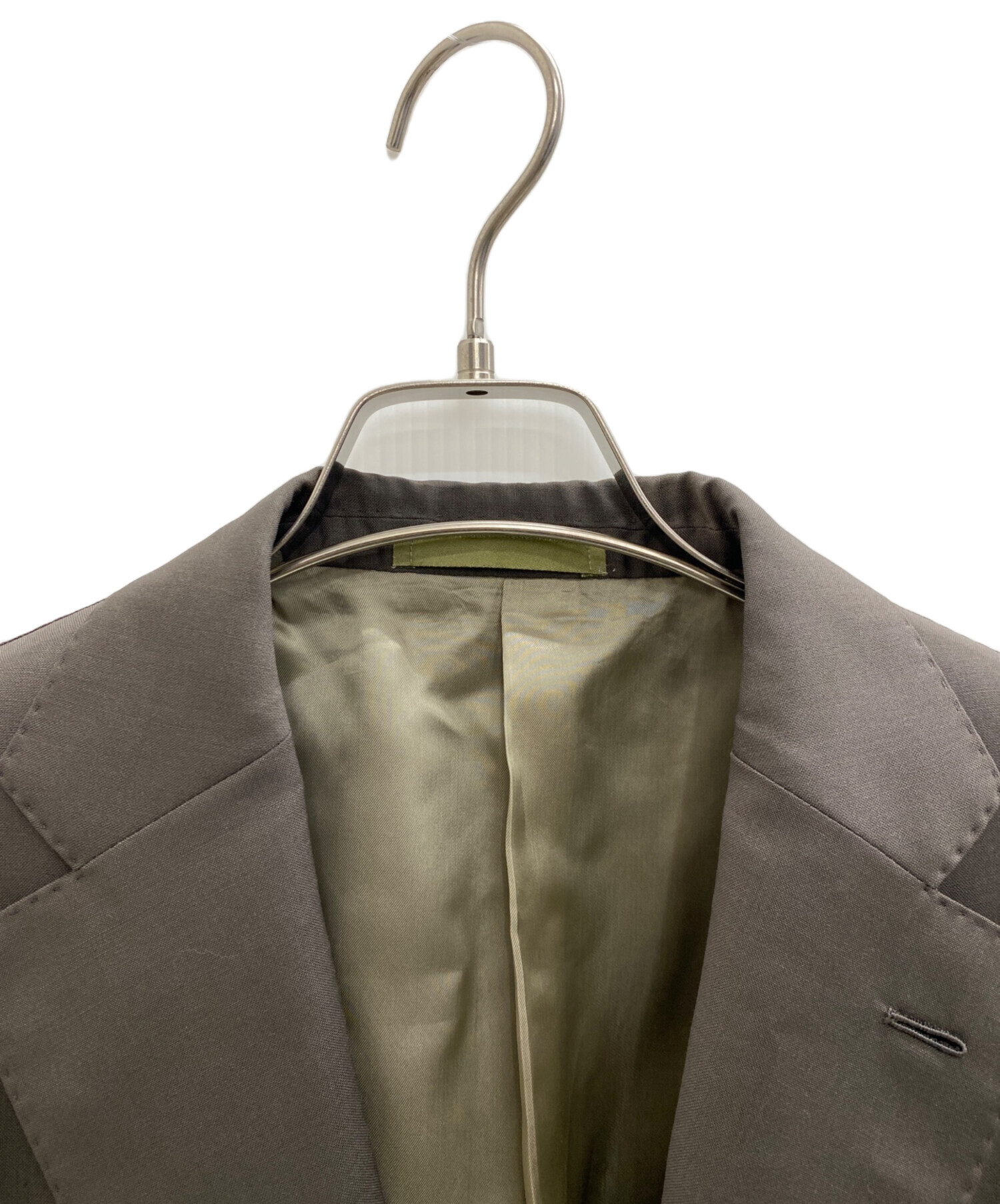 CARUSO ベージュ テーラードジャケット Caruso（カルーゾ）の「【CARUSO / カルーゾ】Linen Single Jacket