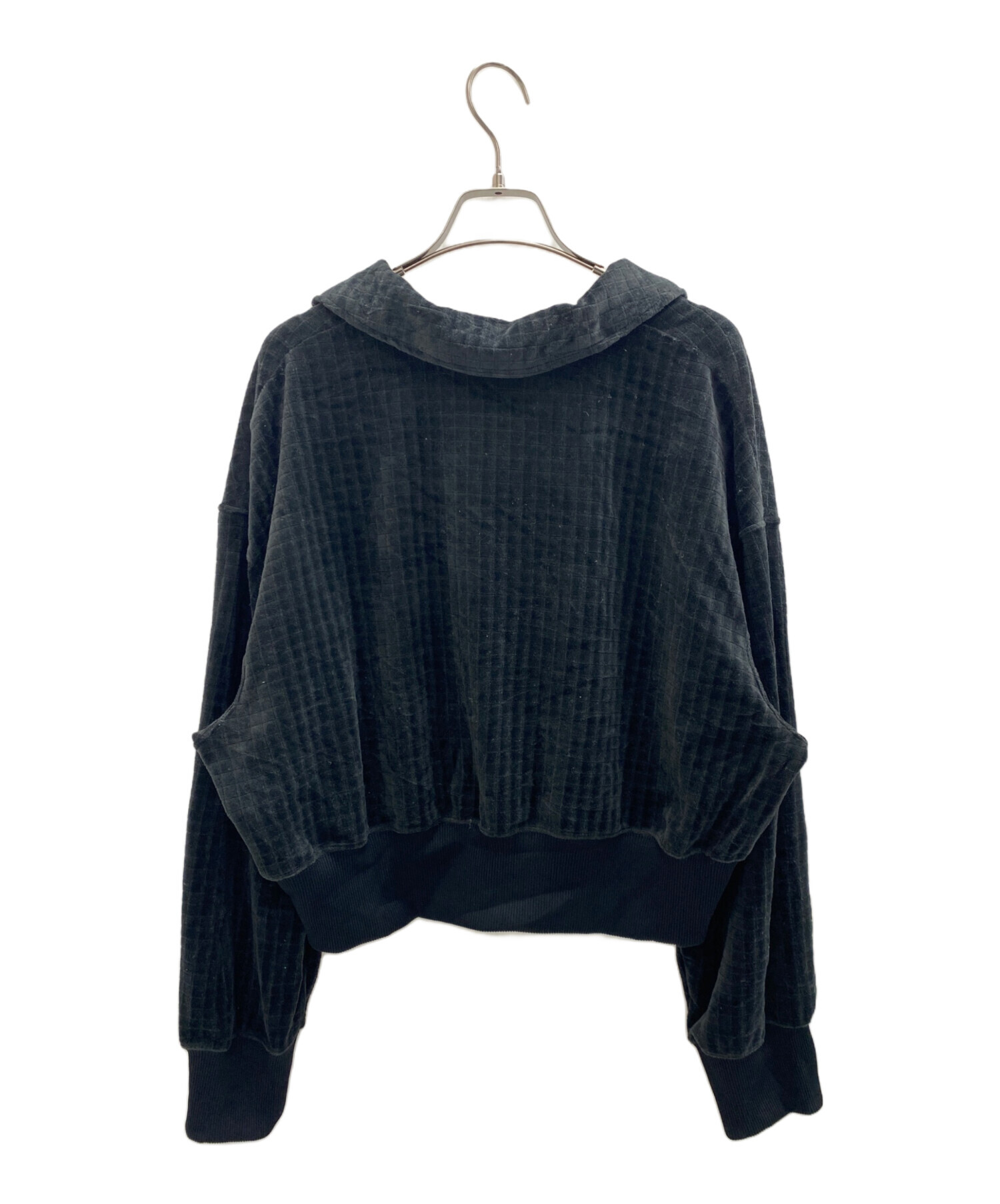 中古・古着通販】NIKE (ナイキ) ベロアポロシャツ ブラック サイズ:XL
