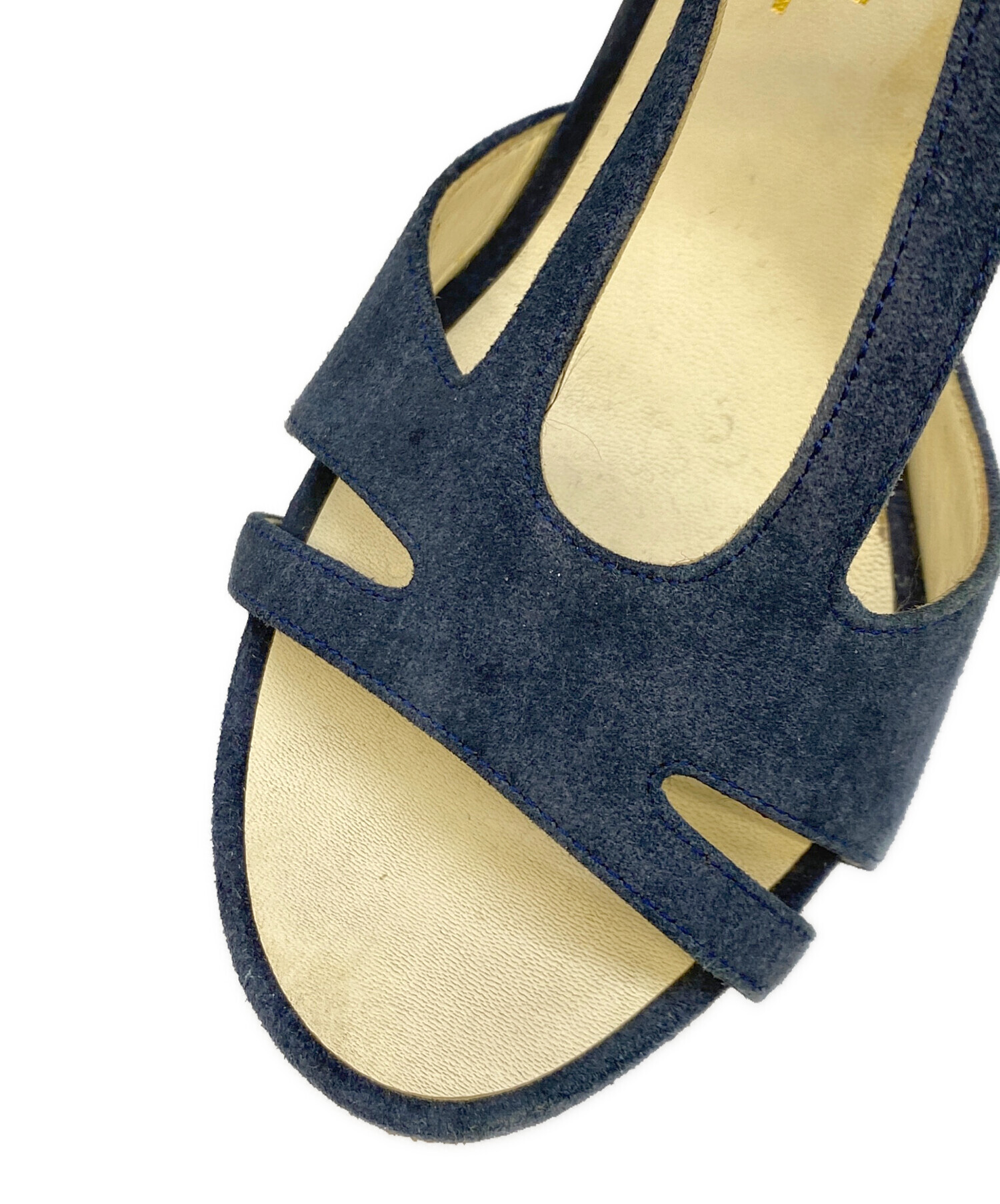 中古・古着通販】CHANEL (シャネル) スエードストラップサンダル 中古・古着通販】CHANEL (シャネル) スエードストラップサンダル