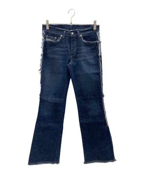 中古・古着通販】DIESEL (ディーゼル) フリンジフレアデニムパンツ