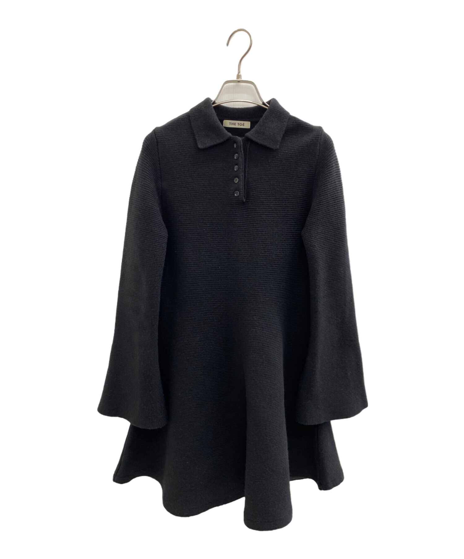 中古・古着通販】THE TOE (ザ・トゥー) Reims flare onepiece ブラック