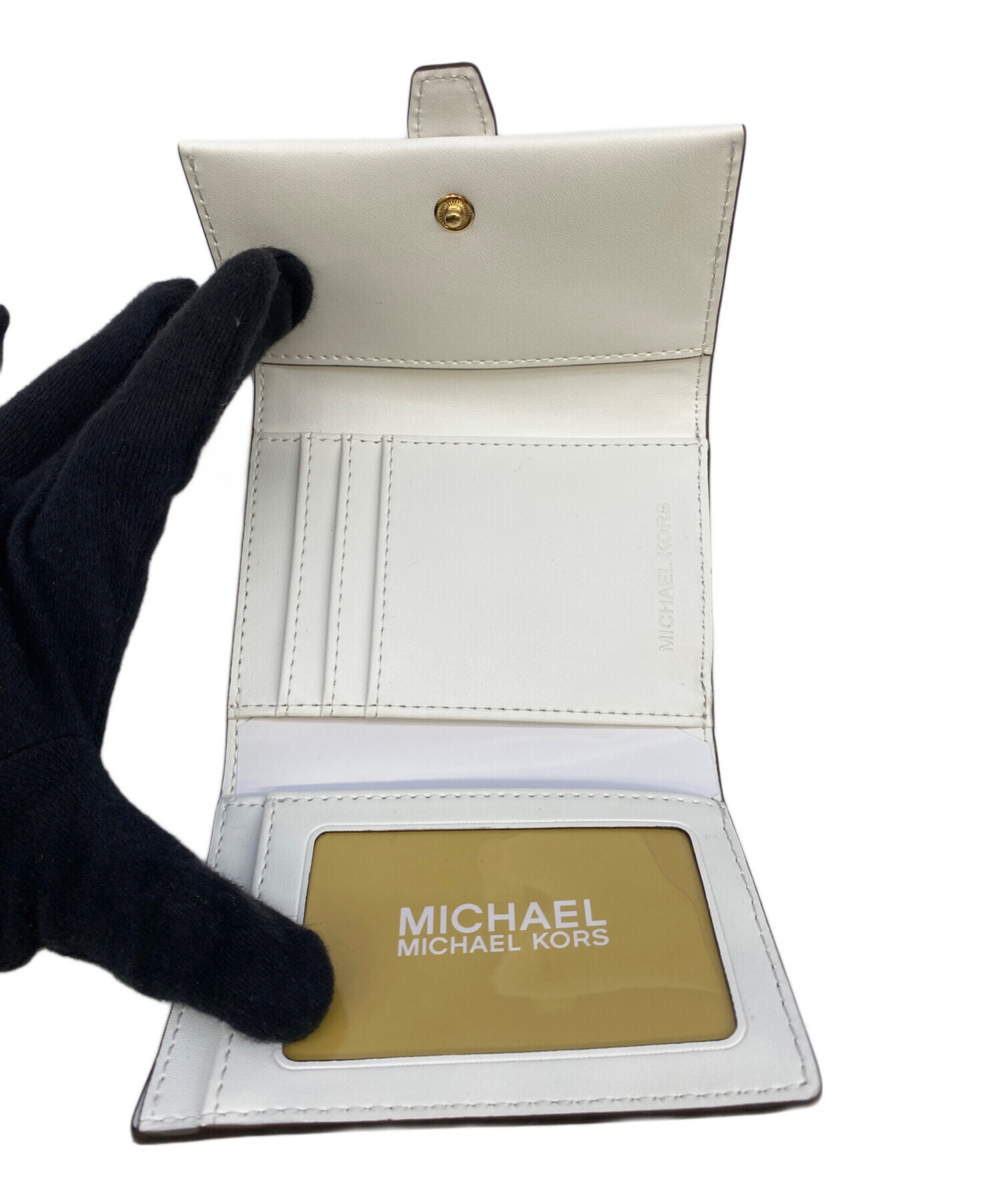 中古・古着通販】MICHAEL KORS (マイケル・コース) 3つ折り財布 ピンク 