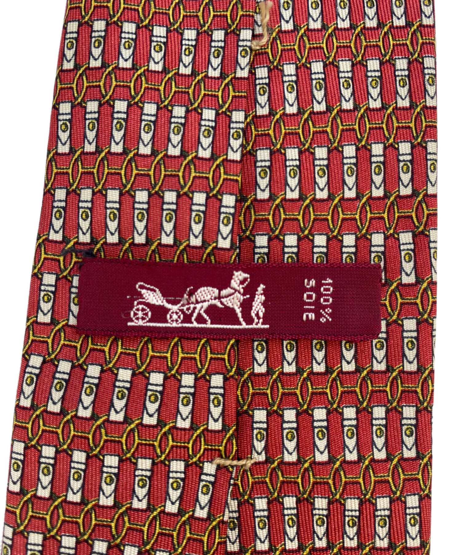 中古・古着通販】HERMES (エルメス) ネクタイ レッド サイズ 中古・古着通販】HERMES (エルメス) ネクタイ レッド サイズ
