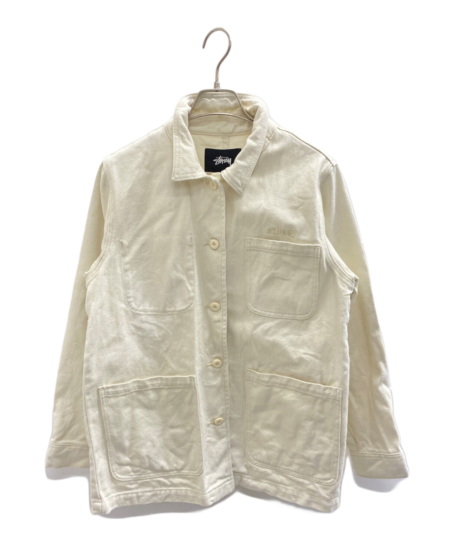 中古・古着通販】stussy (ステューシー) カバーオール アイボリー