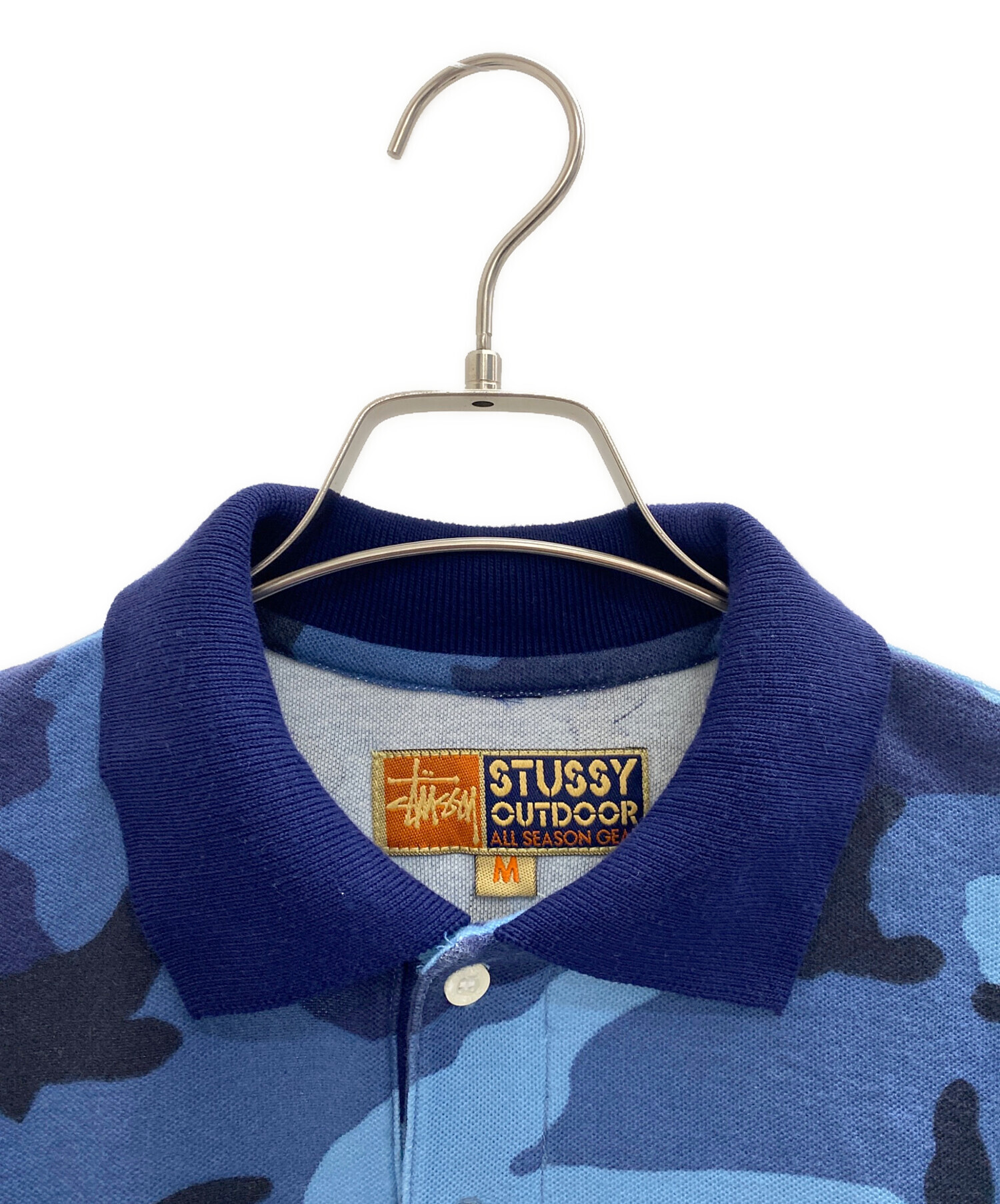 old stussy ステューシー　総柄　 ポロシャツ STUSSY ステューシー 総柄 ポロシャツ 半袖 90s ヴィンテージ オールド