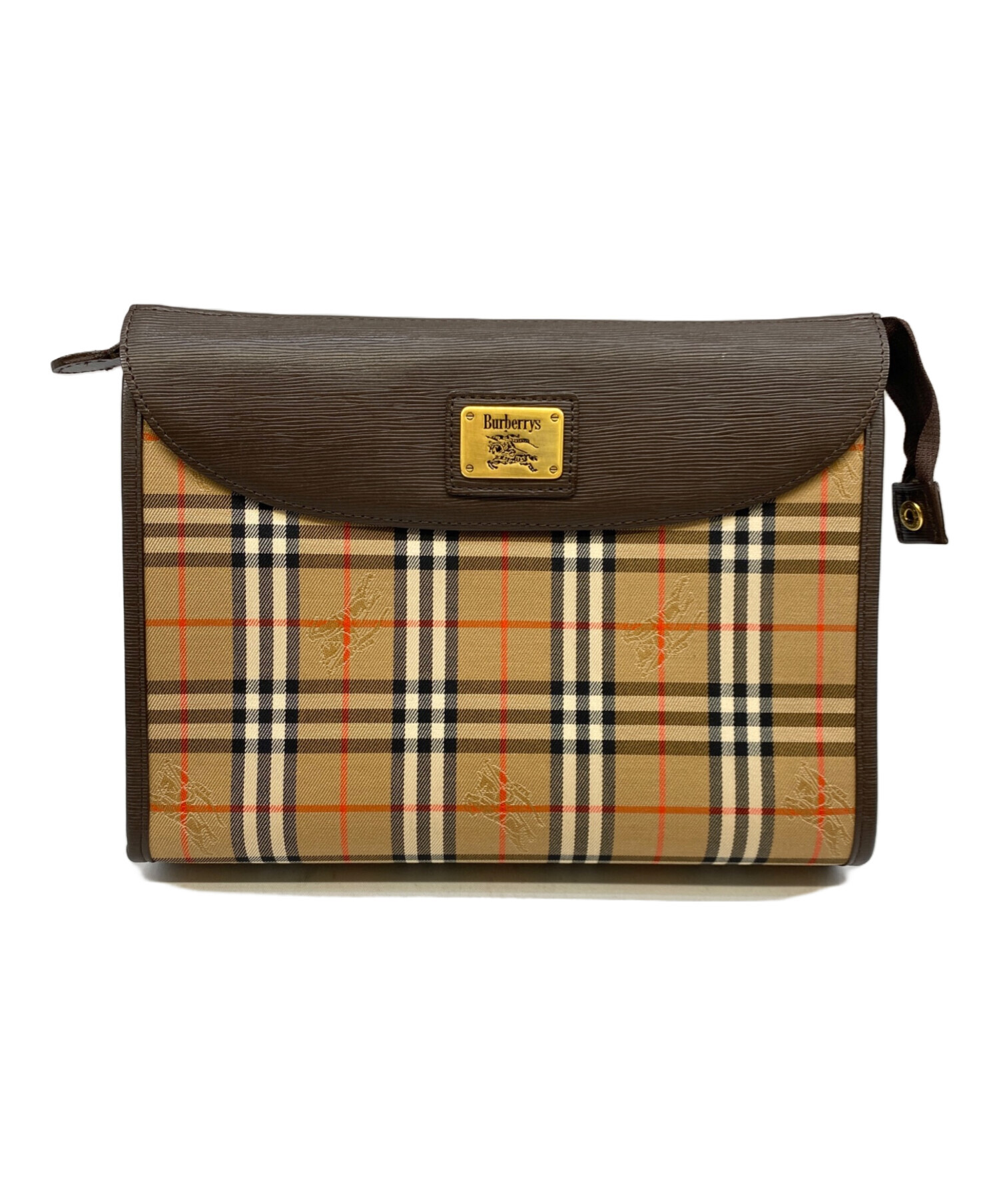 中古・古着通販】Burberry's (バーバリー) クラッチバッグ ブラウン