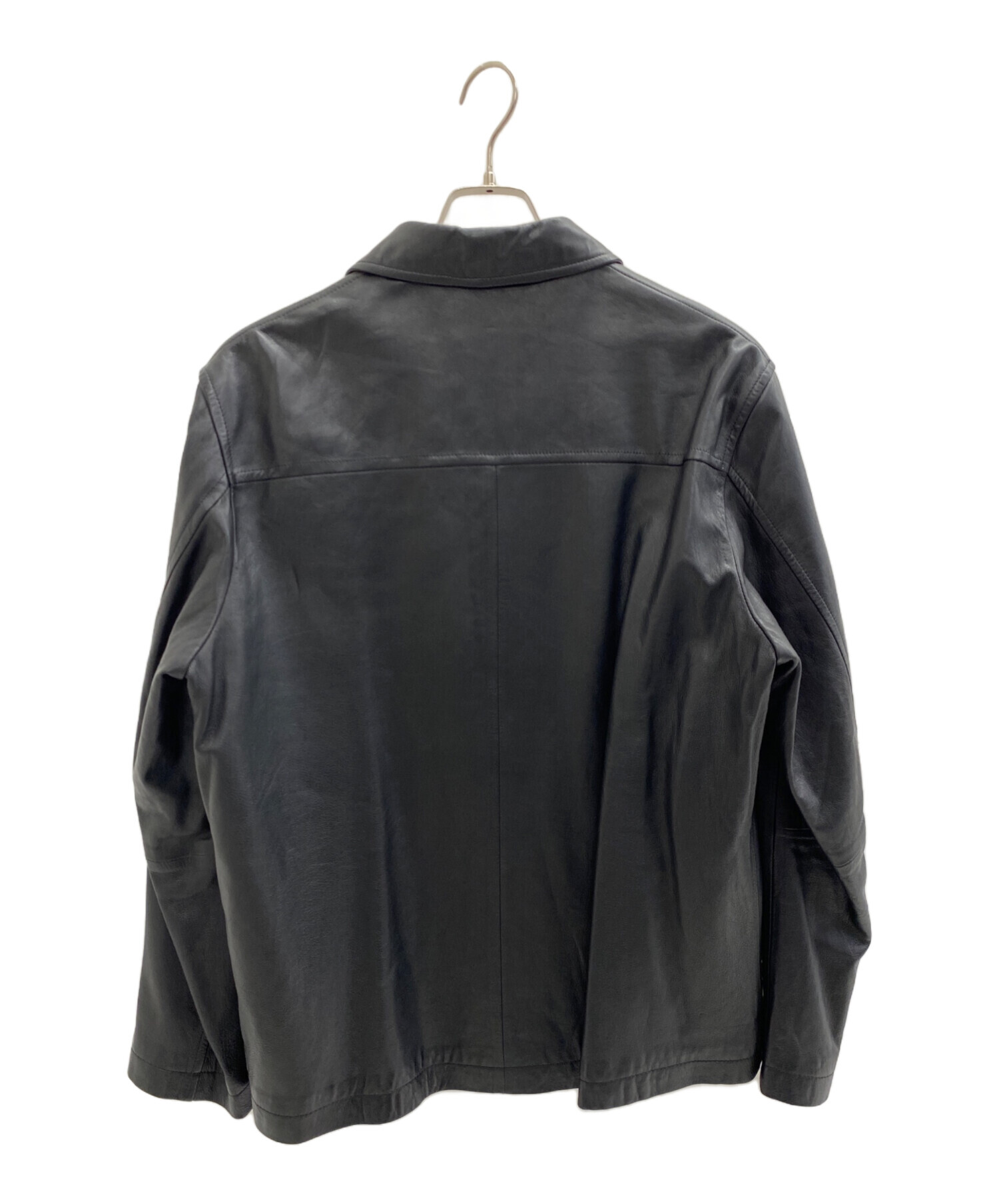 中古・古着通販】CHAPS (チャップス) レザージャケット ブラック 中古・古着通販】CHAPS (チャップス) レザージャケット ブラック