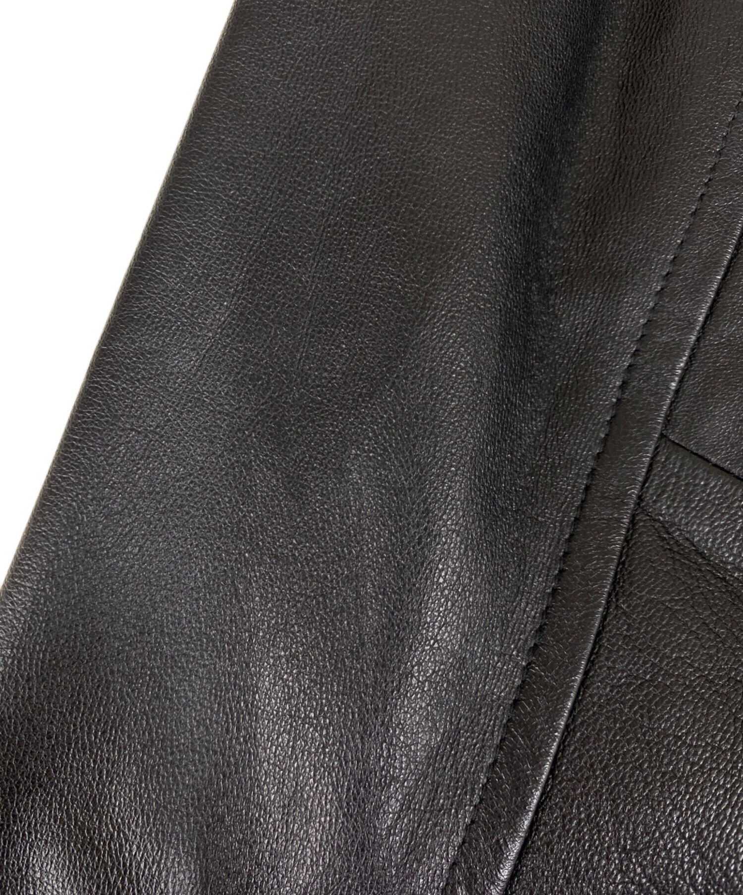 中古・古着通販】CHAPS (チャップス) レザージャケット ブラック