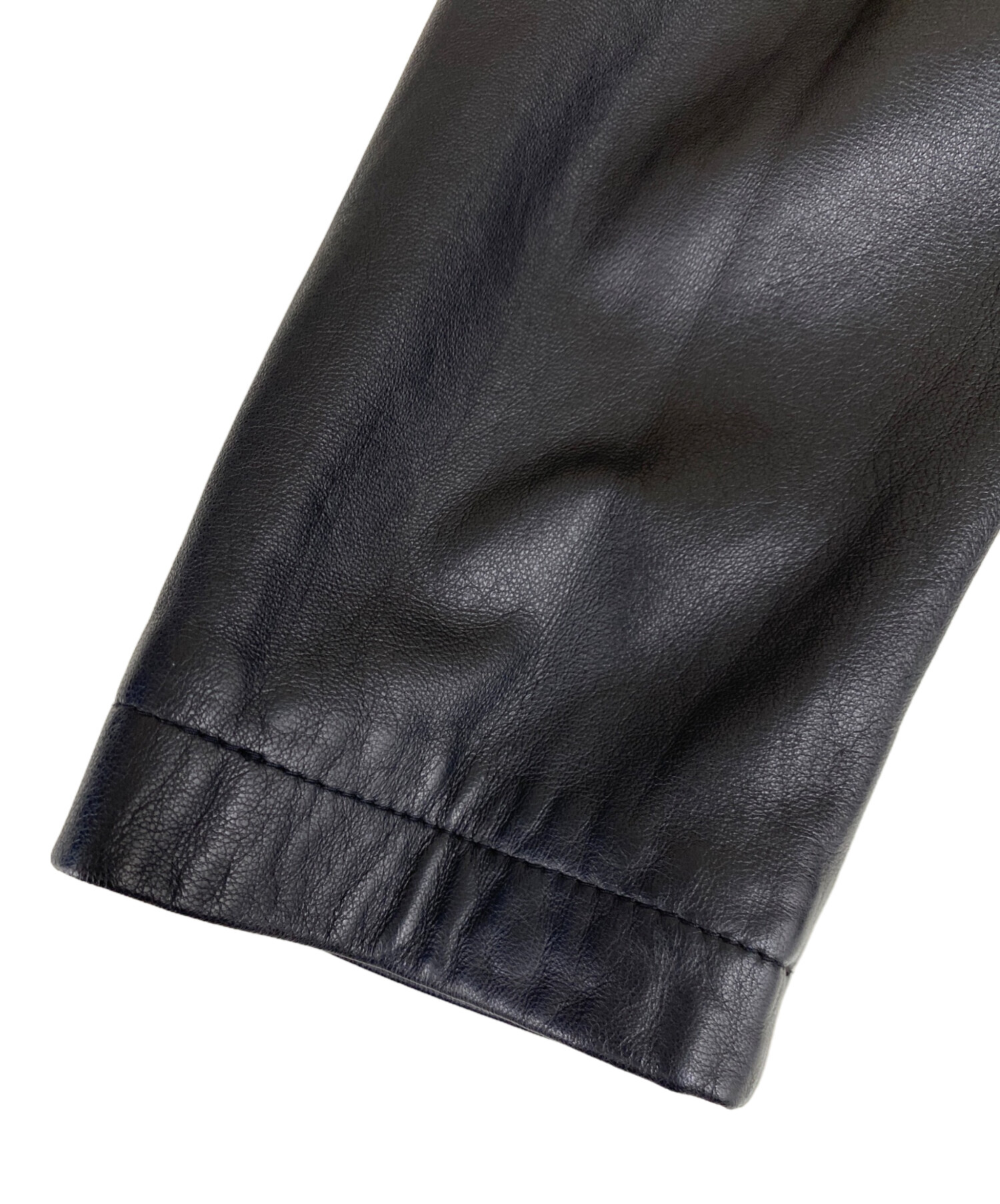中古・古着通販】CHAPS (チャップス) レザージャケット ブラック