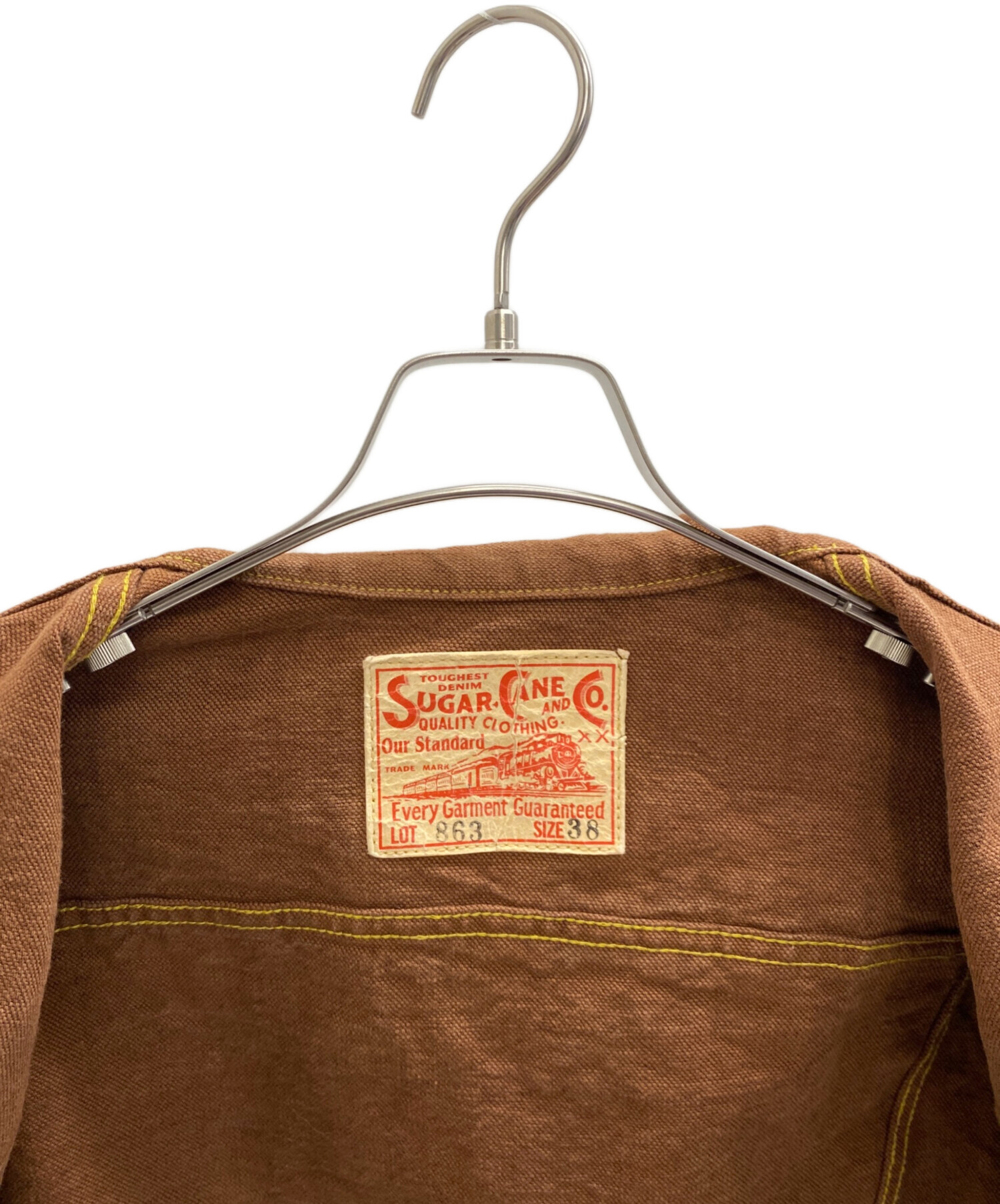 最終値下げ♦早い者勝ち♦ SUGAR CANE 柿渋染ダックJKT♦SIZE36 最終値下げ♢早い者勝ち♢ SUGAR CANE 柿渋染ダックJKT♢SIZE36 BROWN