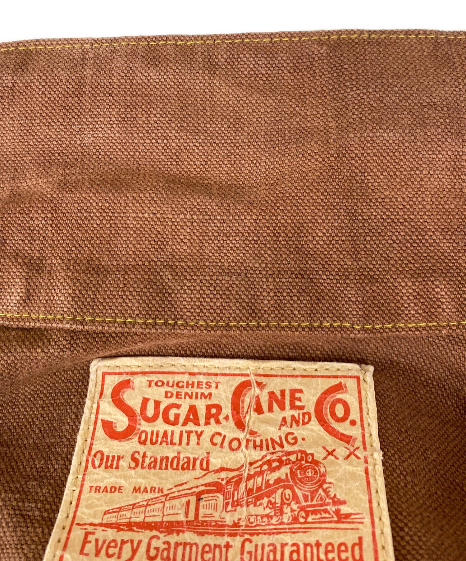 最終値下げ♦早い者勝ち♦ SUGAR CANE 柿渋染ダックJKT♦SIZE36 中古・古着通販】SUGAR CANE (シュガーケーン) ダックトラッカー