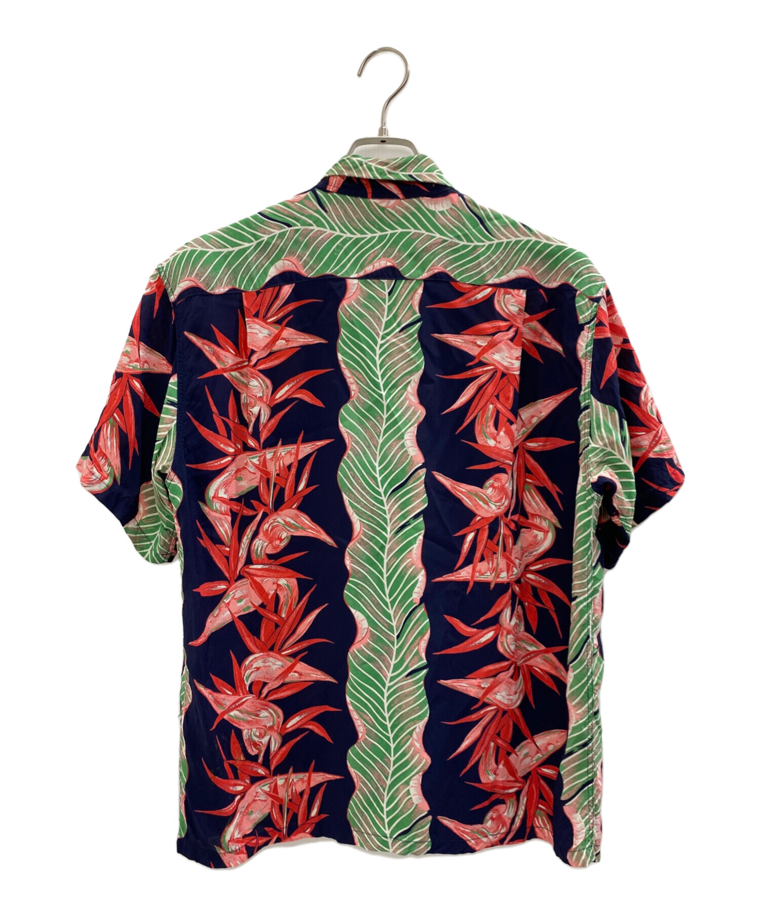 中古・古着通販】Sun Surf (サンサーフ) アロハシャツ ネイビー×レッド