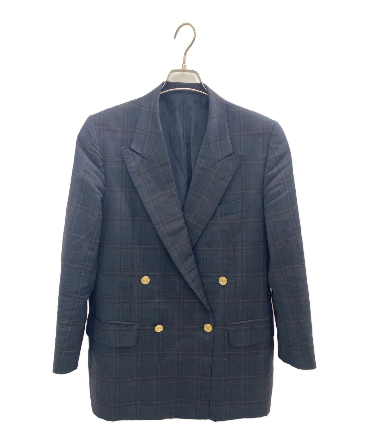Burberry’s テーラードジャケット ダブル 濃紺 中古・古着通販】Burberry's (バーバリー) ダブルジャケット ネイビー