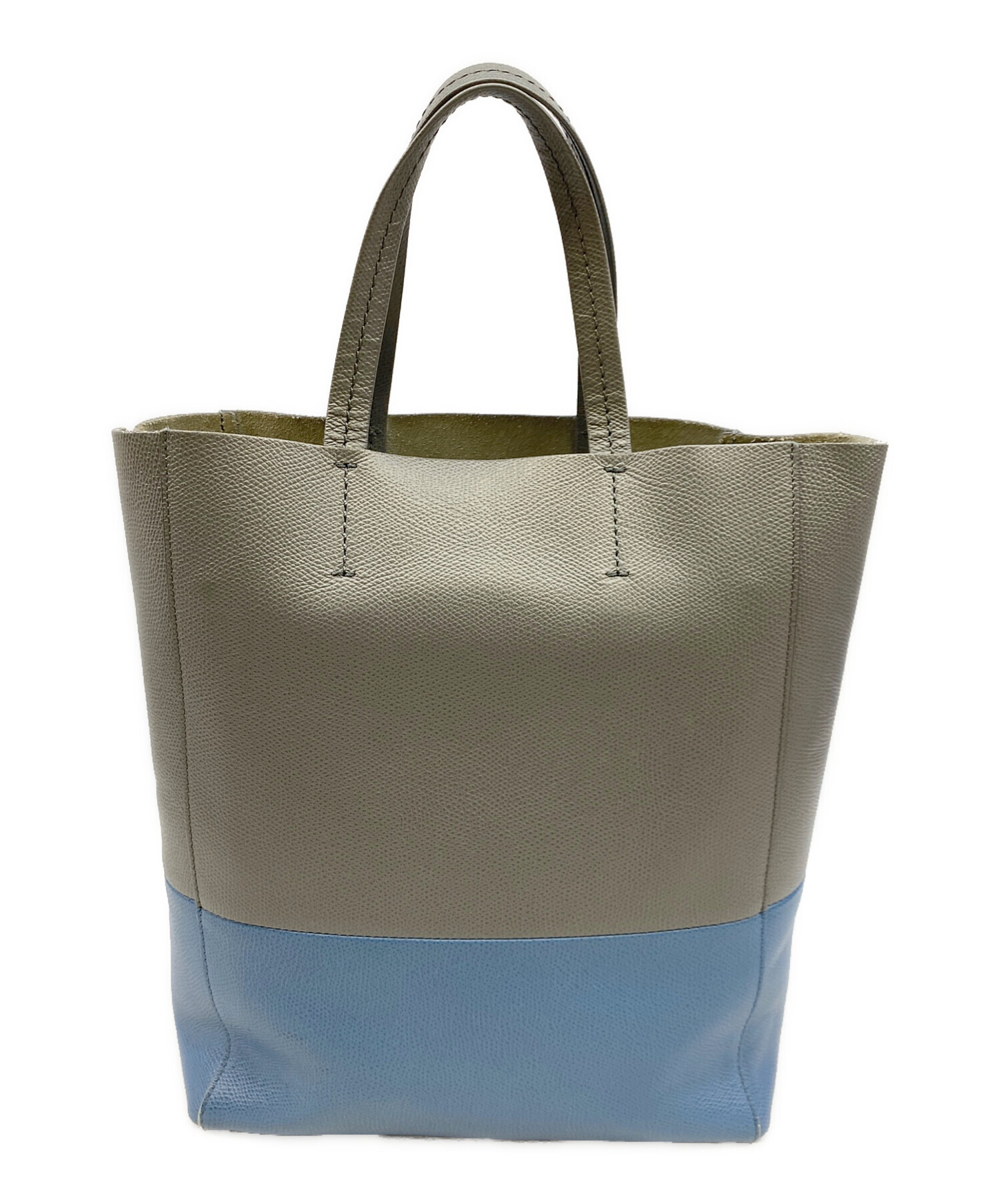 中古・古着通販】CELINE (セリーヌ) トートバッグ ブルー×グレー 