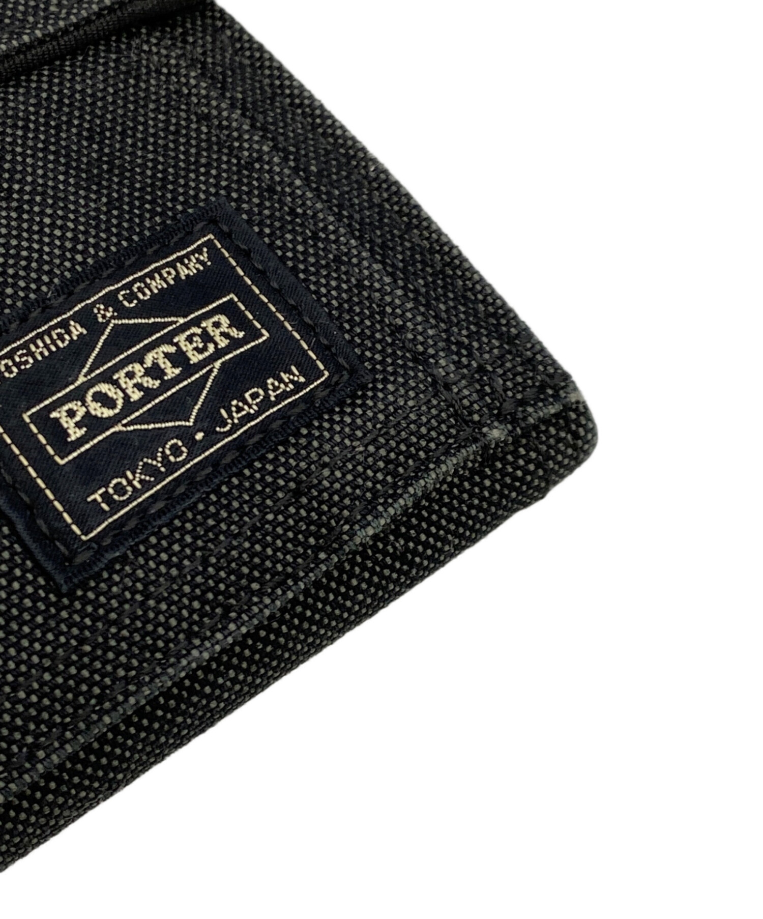 中古・古着通販】PORTER (ポーター) 3つ折り財布 ブラック｜ブランド