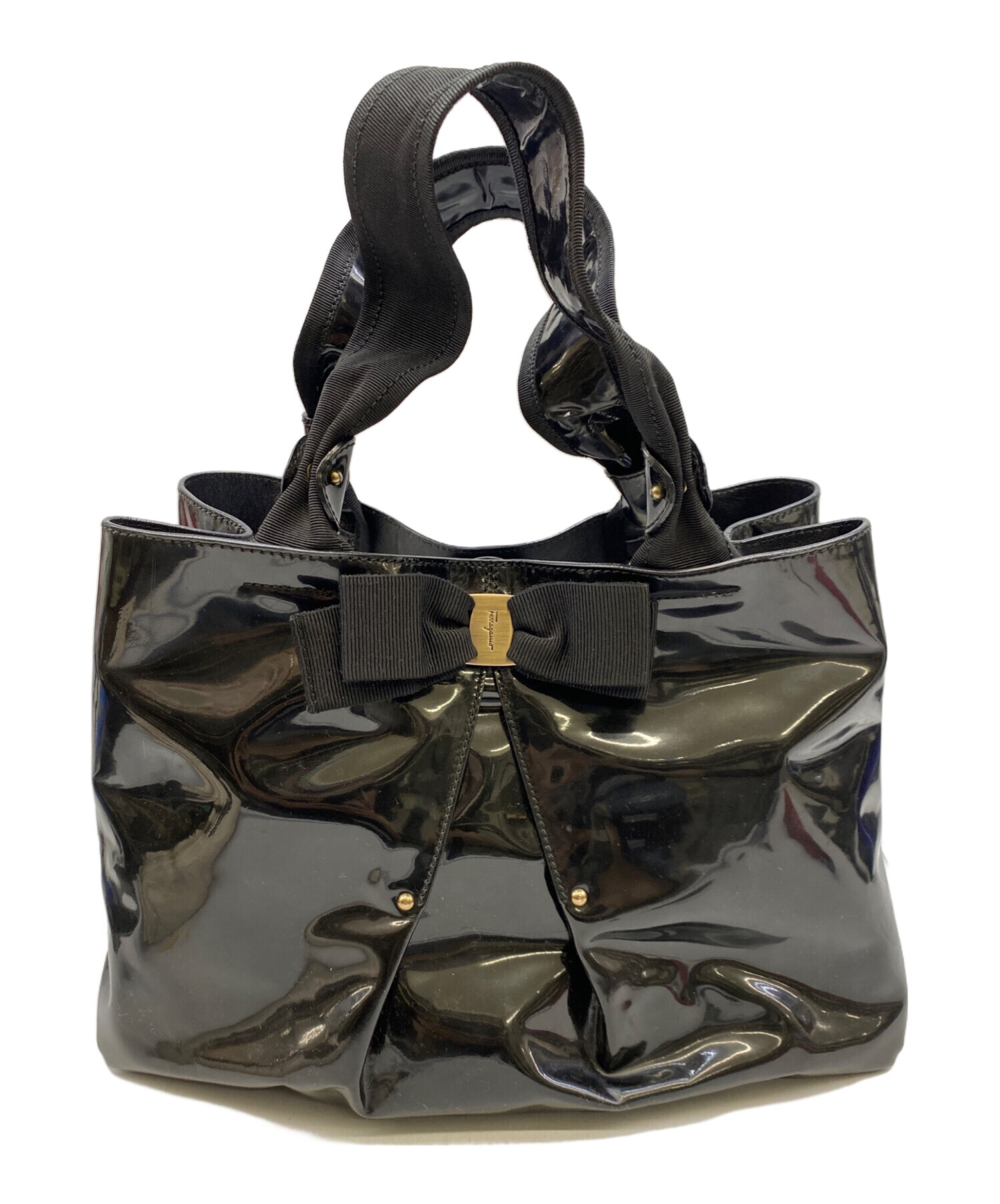 Salvatore Ferragamo 黒　22.5センチ　新品未使用 中古・古着通販】Salvatore Ferragamo (サルヴァトーレ フェラガモ