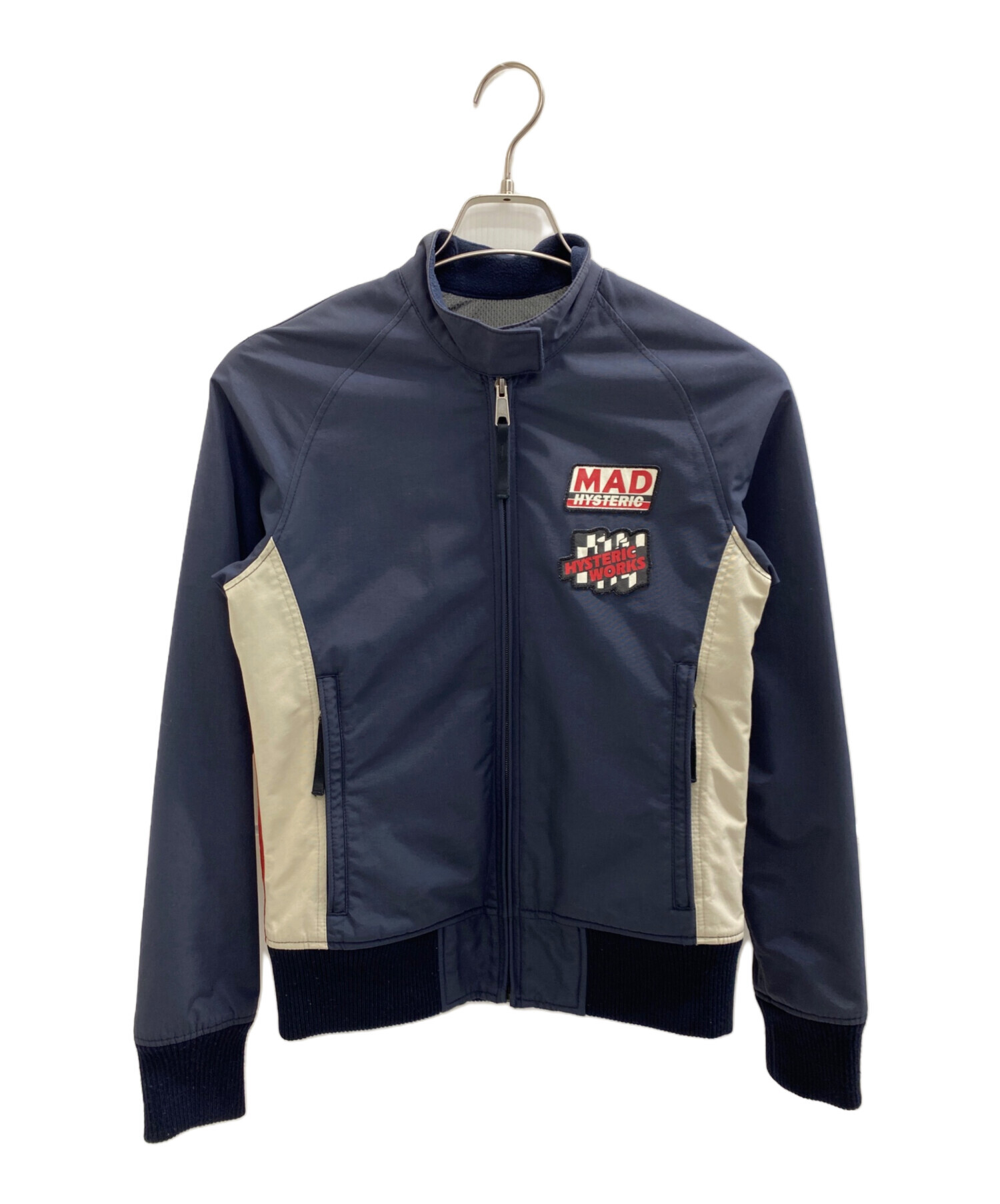 ヒステリックグラマー　レザージャケット　ネイビー 中古・古着通販】Hysteric Glamour (ヒステリックグラマー) レーシング