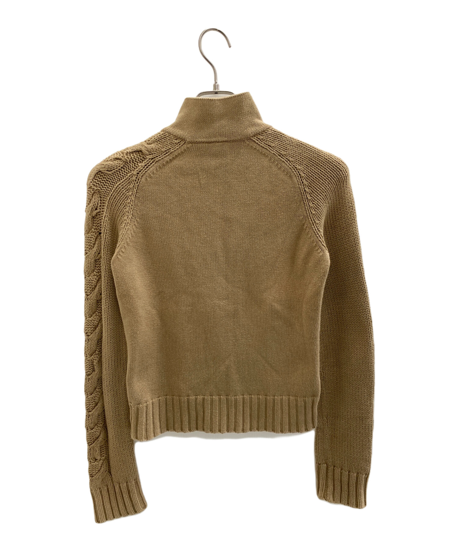 美品 ARMANI EXCHANGE アルマー二エクスチェンジ フェイクムートン コート XS ベージュ レディース 古着 中古 USED ARMANI EXCHANGE - 美品 ARMANI EXCHANGE アルマー二エクスチェンジ