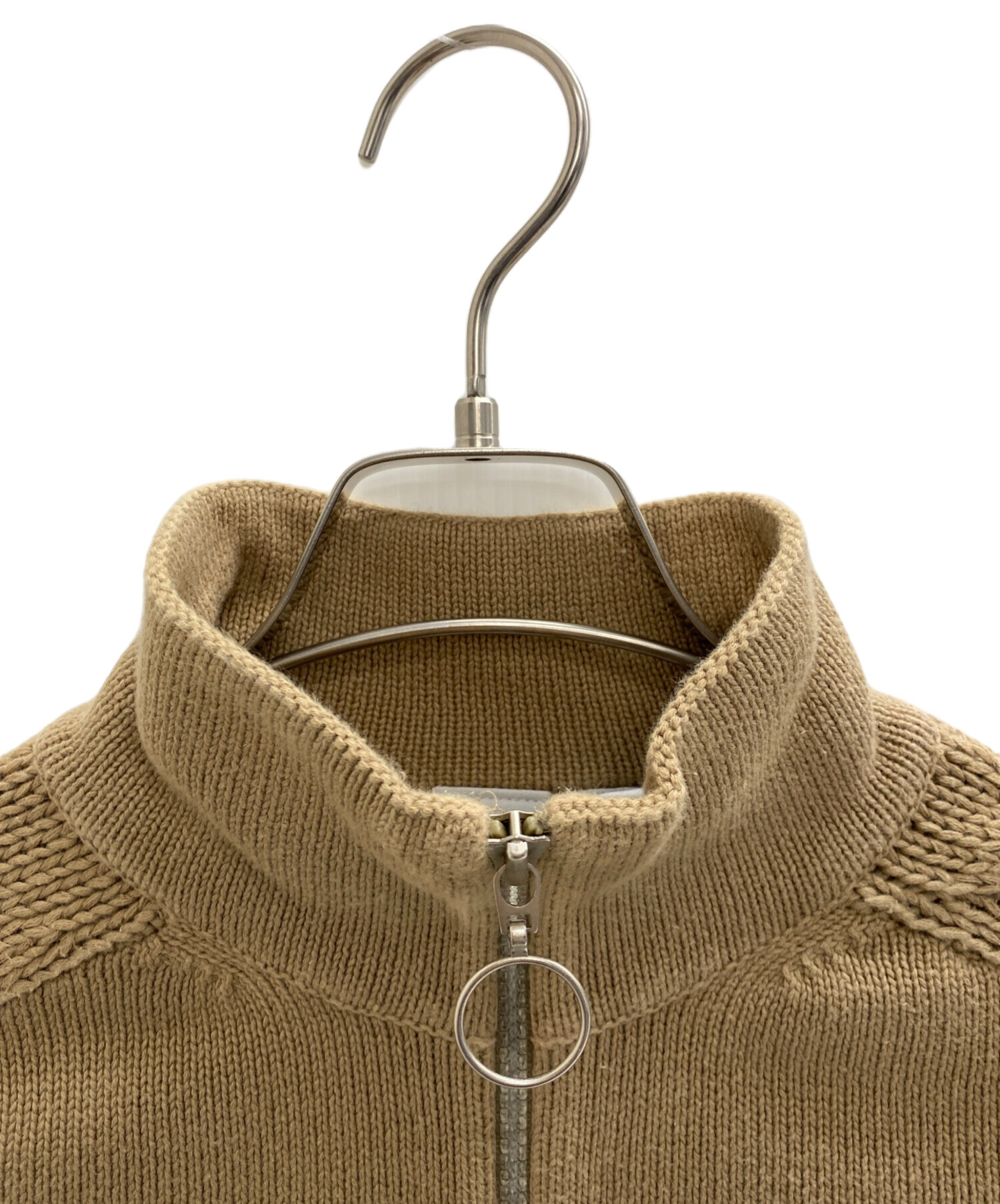 美品 ARMANI EXCHANGE アルマー二エクスチェンジ フェイクムートン コート XS ベージュ レディース 古着 中古 USED ARMANI EXCHANGE - 美品 ARMANI EXCHANGE アルマー二エクスチェンジ