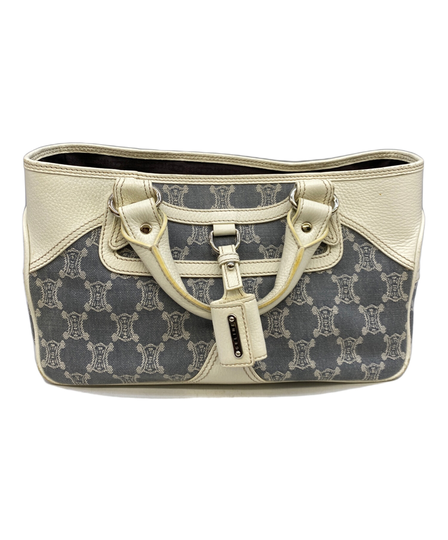 ◇CELINE セリーヌ ブギーバッグ 中古・古着通販】CELINE (セリーヌ) ブギーバッグ ブルー×ホワイト