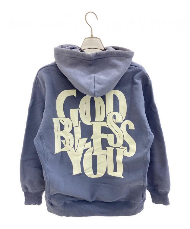 希少 人気カラー EXAMPLE✖︎GOD BLESS YOU コラボ パーカー 中古・古着通販】EXAMPLE (エグザンプル) GOD BLESS YOUプリント