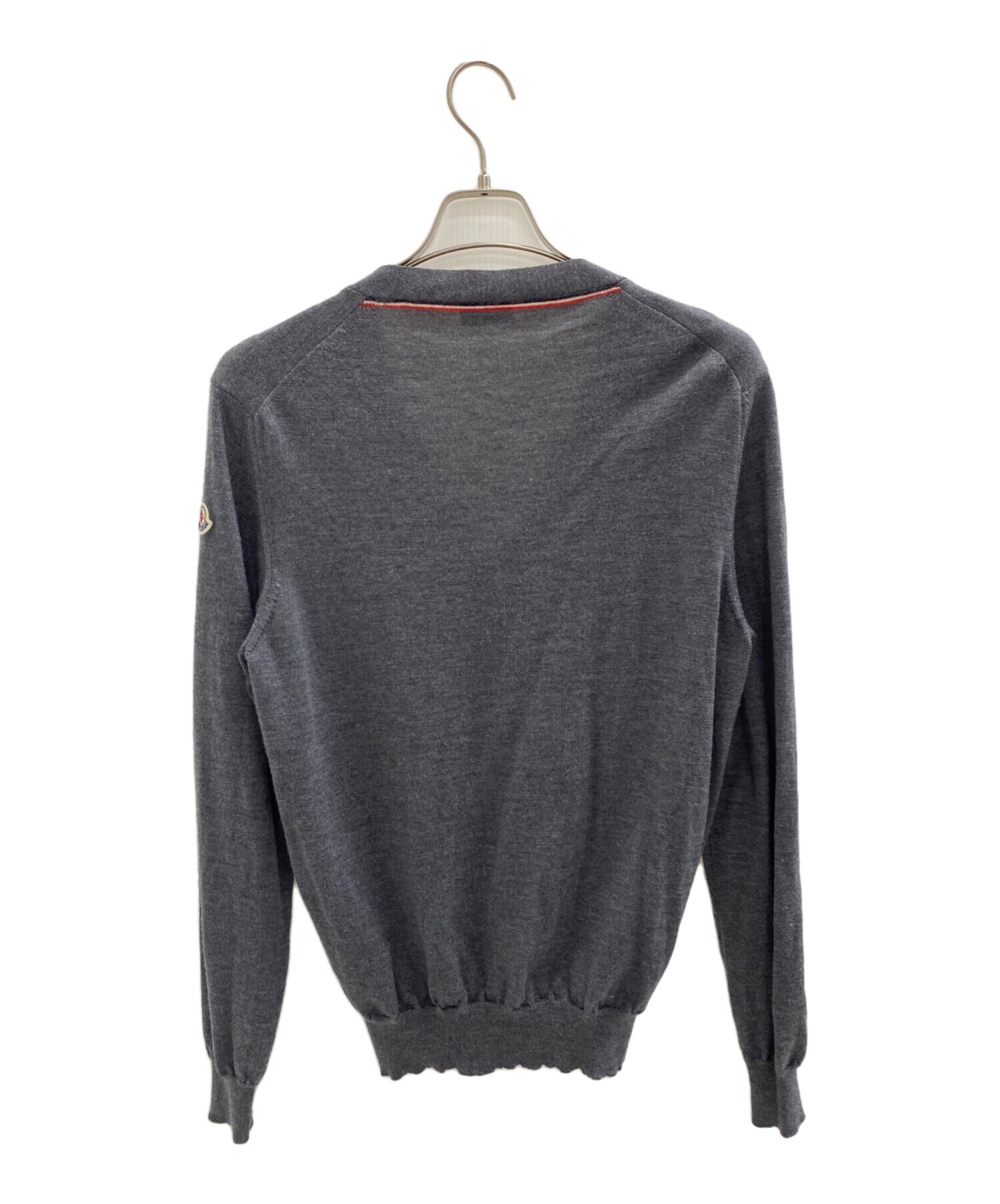中古・古着通販】MONCLER (モンクレール) 薄手カーディガン グレー