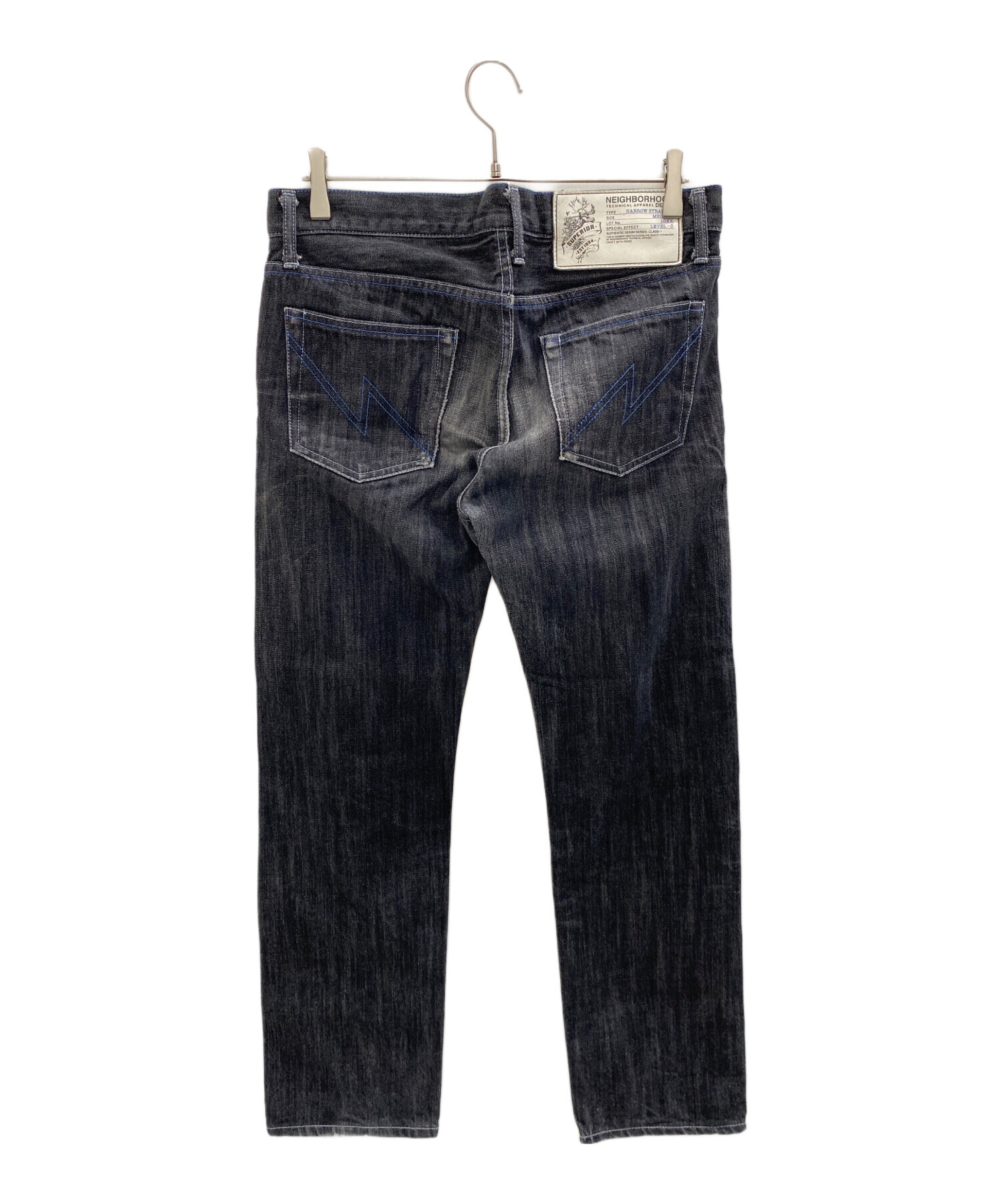 NEIGHBORHOOD セルビッチ デニム ブラックXL ネイバー 中古・古着通販】NEIGHBORHOOD (ネイバーフッド) セルビッチデニム