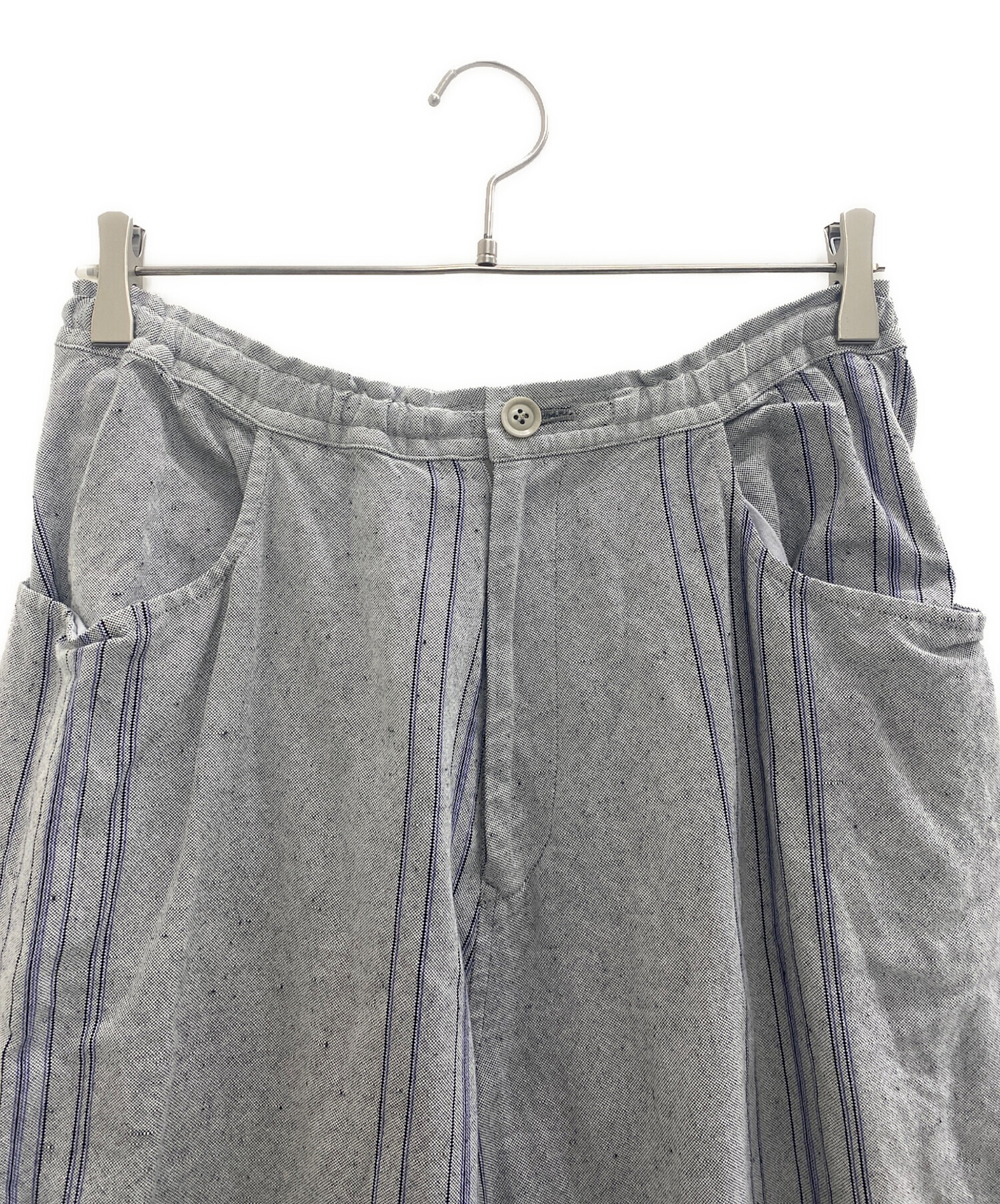 中古・古着通販】Y's (ワイズ) サルエルパンツ ライトグレー サイズ:1
