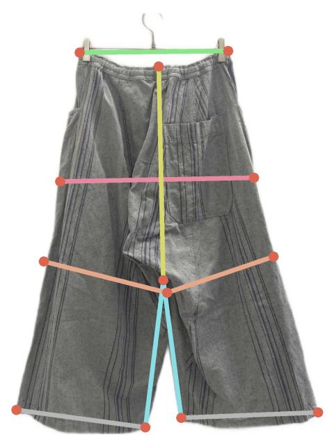 中古・古着通販】Y's (ワイズ) サルエルパンツ ライトグレー サイズ:1 中古・古着通販】Y's (ワイズ) サルエルパンツ ライトグレー サイズ:1