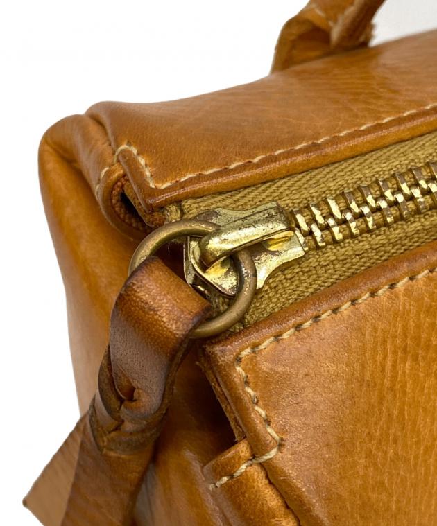 【希少商品】IL BISONTE ミニボストン　レザーバッグ　ブラウン　本革 中古・古着通販】IL BISONTE (イル ビゾンテ) レザーミニボストン型