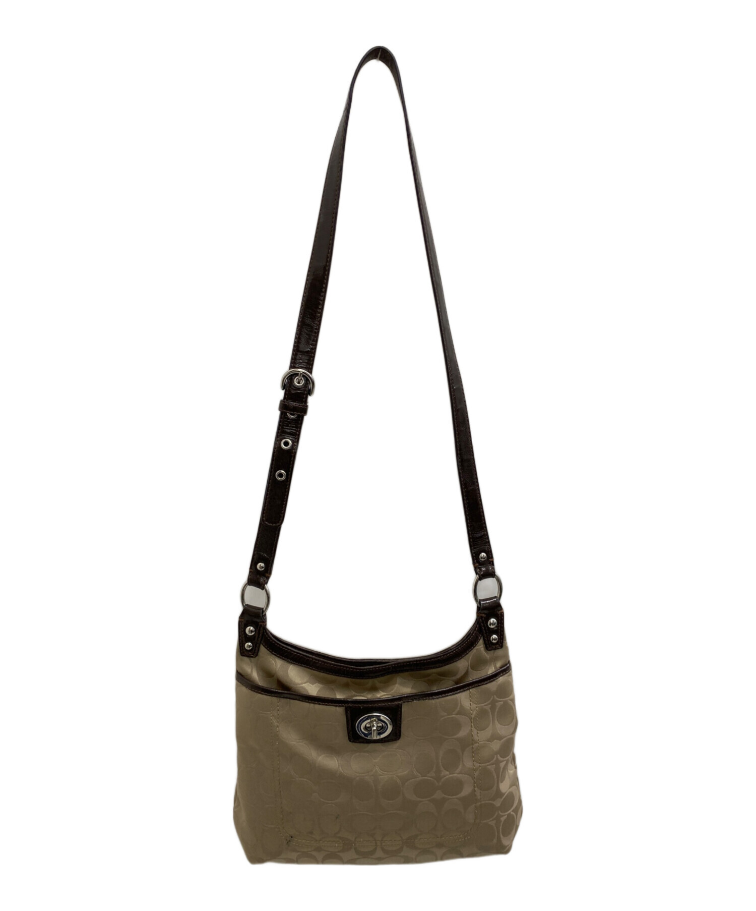 中古・古着通販】COACH (コーチ) ショルダーバッグ ブラウン｜ブランド 