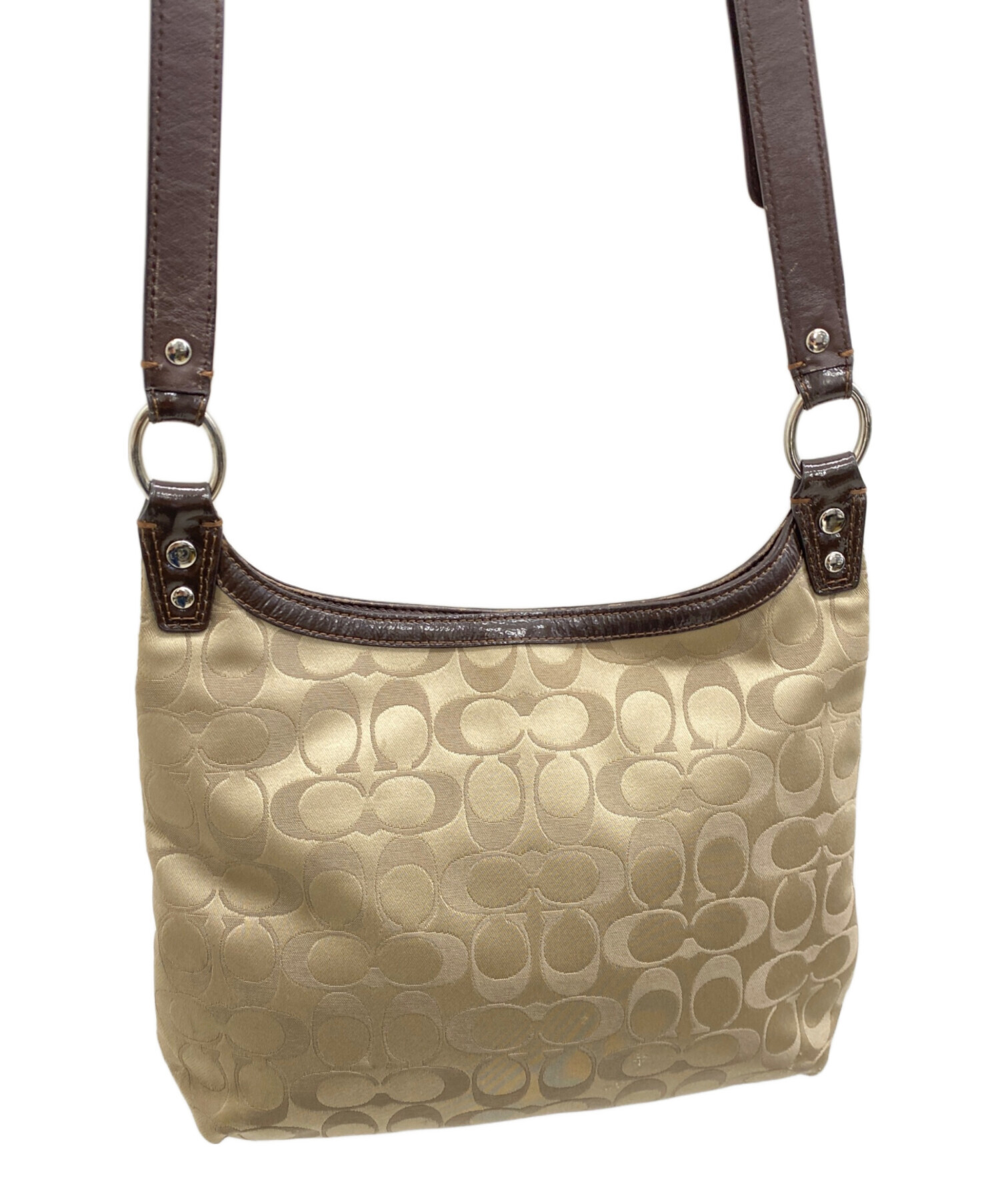 コーチ ショルダーバッグ ブラウン 中古・古着通販】COACH (コーチ) ショルダーバッグ ブラウン｜ブランド