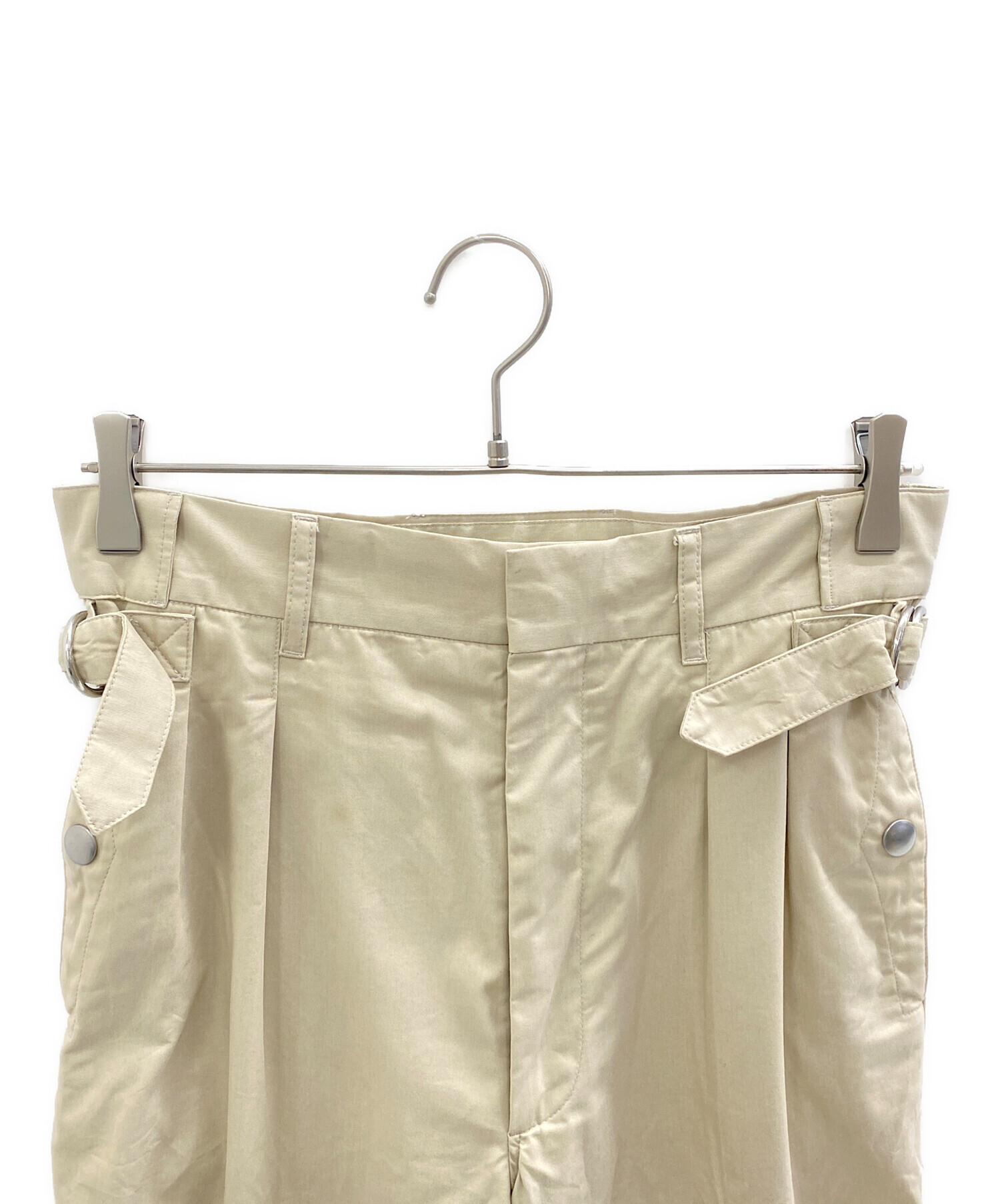 Aka　メゾンマルジェラ　サイドストラップ2タックパンツ 中古・古着通販】Maison Margiela (メゾンマルジェラ) サイド