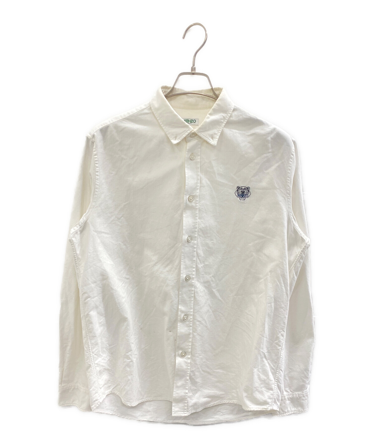 中古・古着通販】KENZO (ケンゾー) 長袖シャツ ホワイト サイズ:L 
