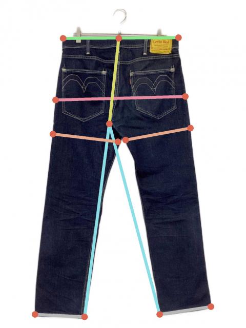 中古・古着通販】LEVI'S (リーバイス) ストレッチデニムパンツ ブルー