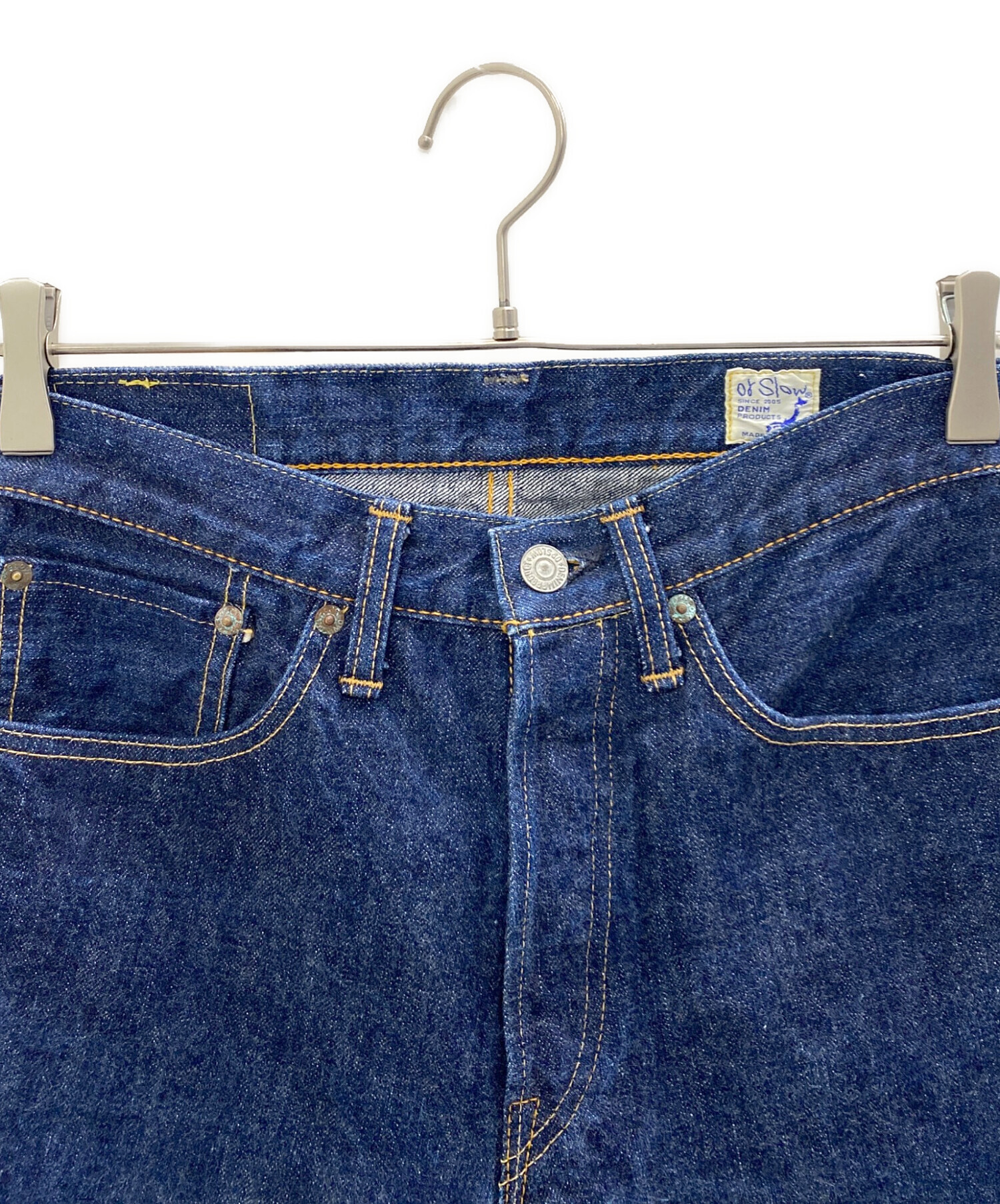 中古・古着通販】orSlow (オアスロウ) デニムパンツ ネイビー サイズ