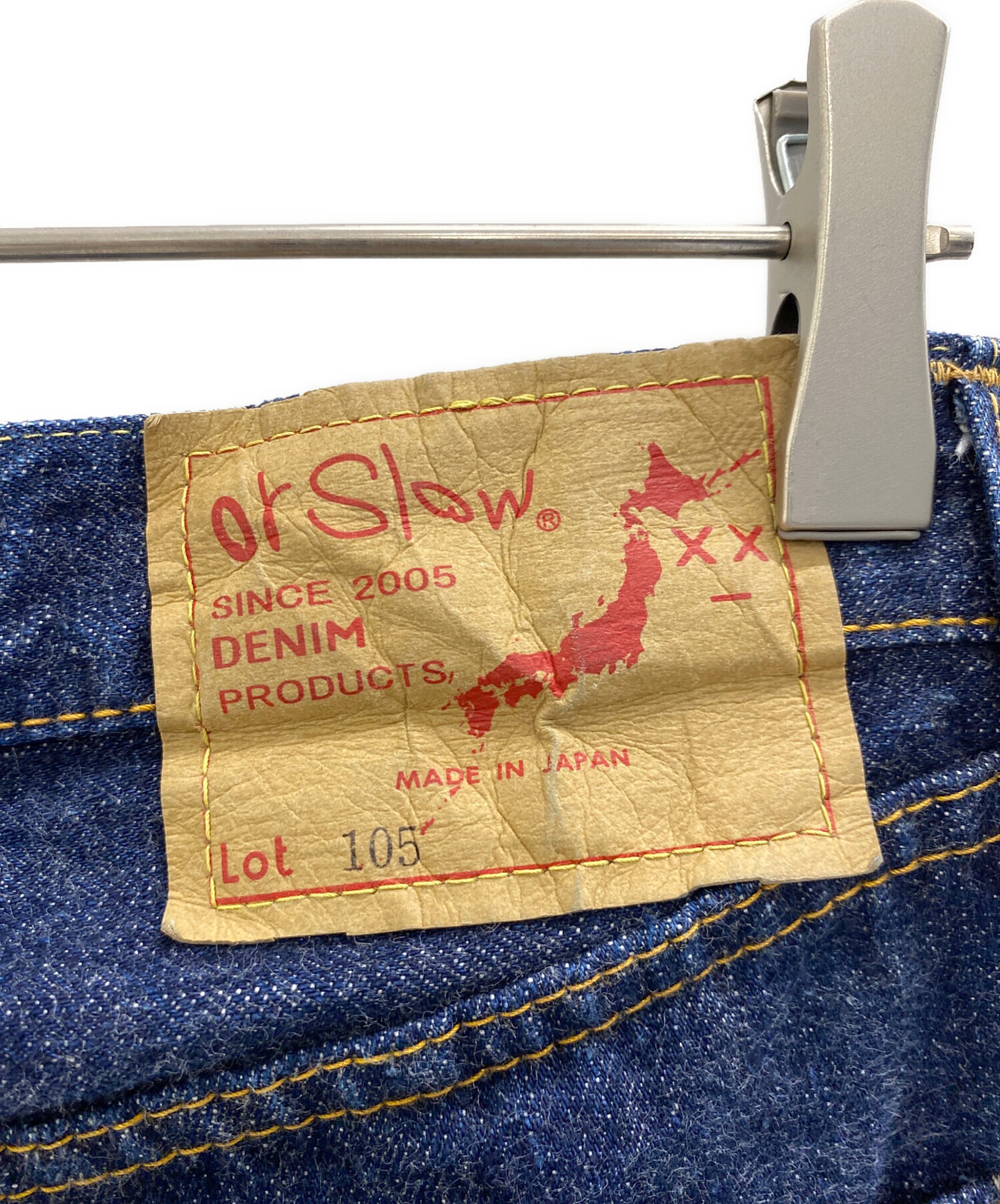 中古・古着通販】orSlow (オアスロウ) デニムパンツ ネイビー サイズ