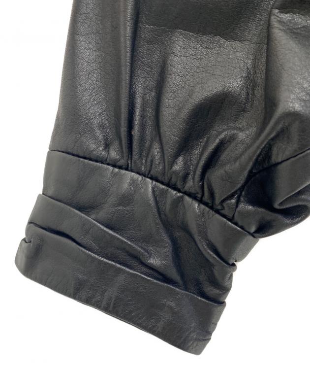 中古・古着通販】NO BRAND (ノーブランド) レザージャケット ブラック 