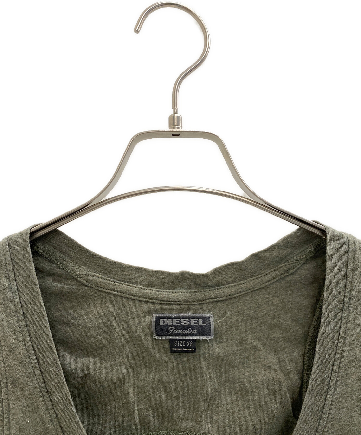 中古・古着通販】DIESEL (ディーゼル) タンクトップ カーキ サイズ:XS