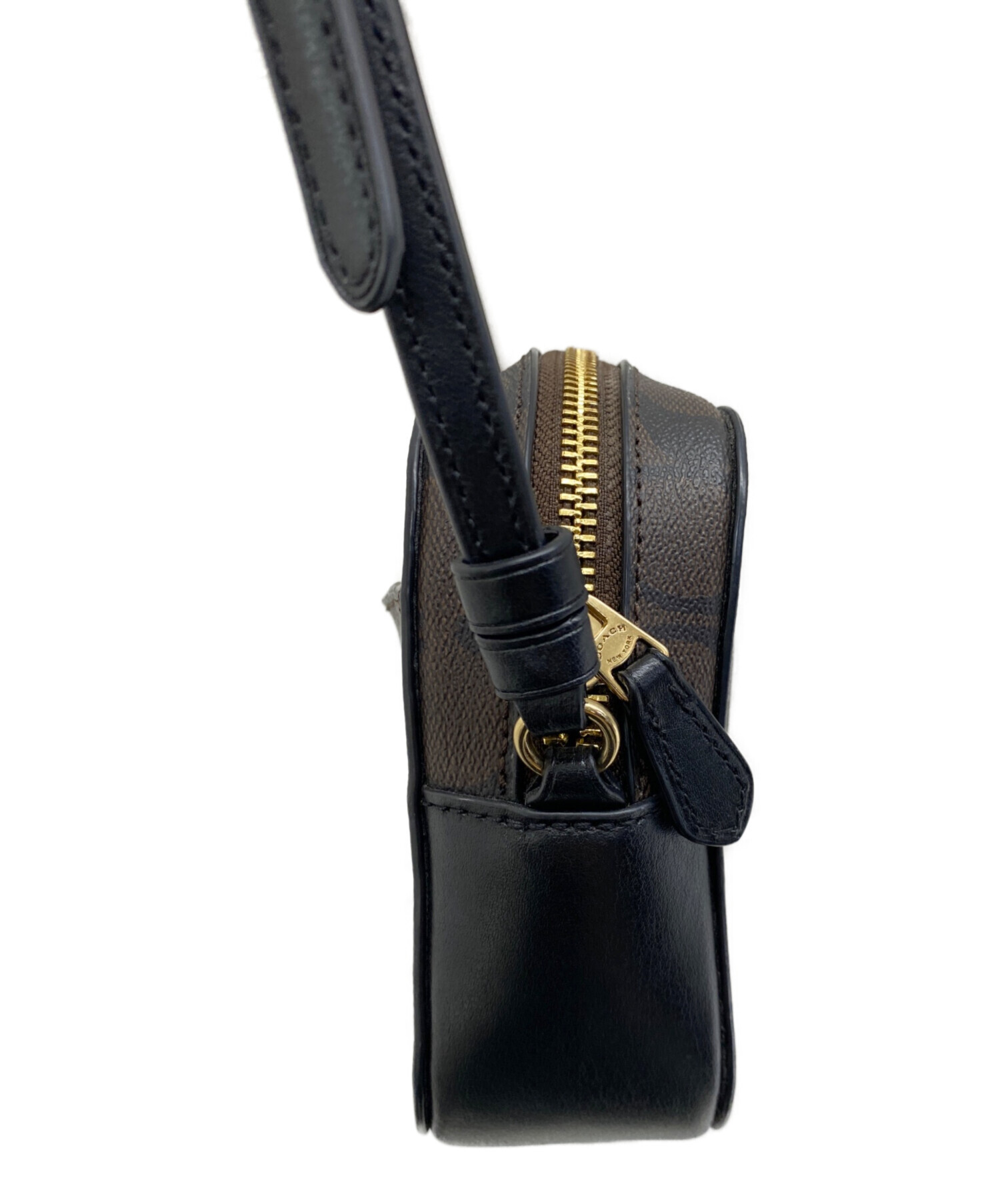 【早い者勝ち】COACH　ミニ　カメラバッグ　シグネチャー　ショルダー 中古・古着通販】COACH (コーチ) ミニ カメラ バッグ シグネチャー