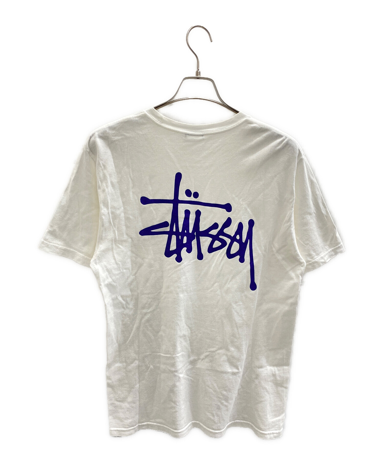 中古・古着通販】stussy (ステューシー) SSロゴTee ホワイト サイズ:M